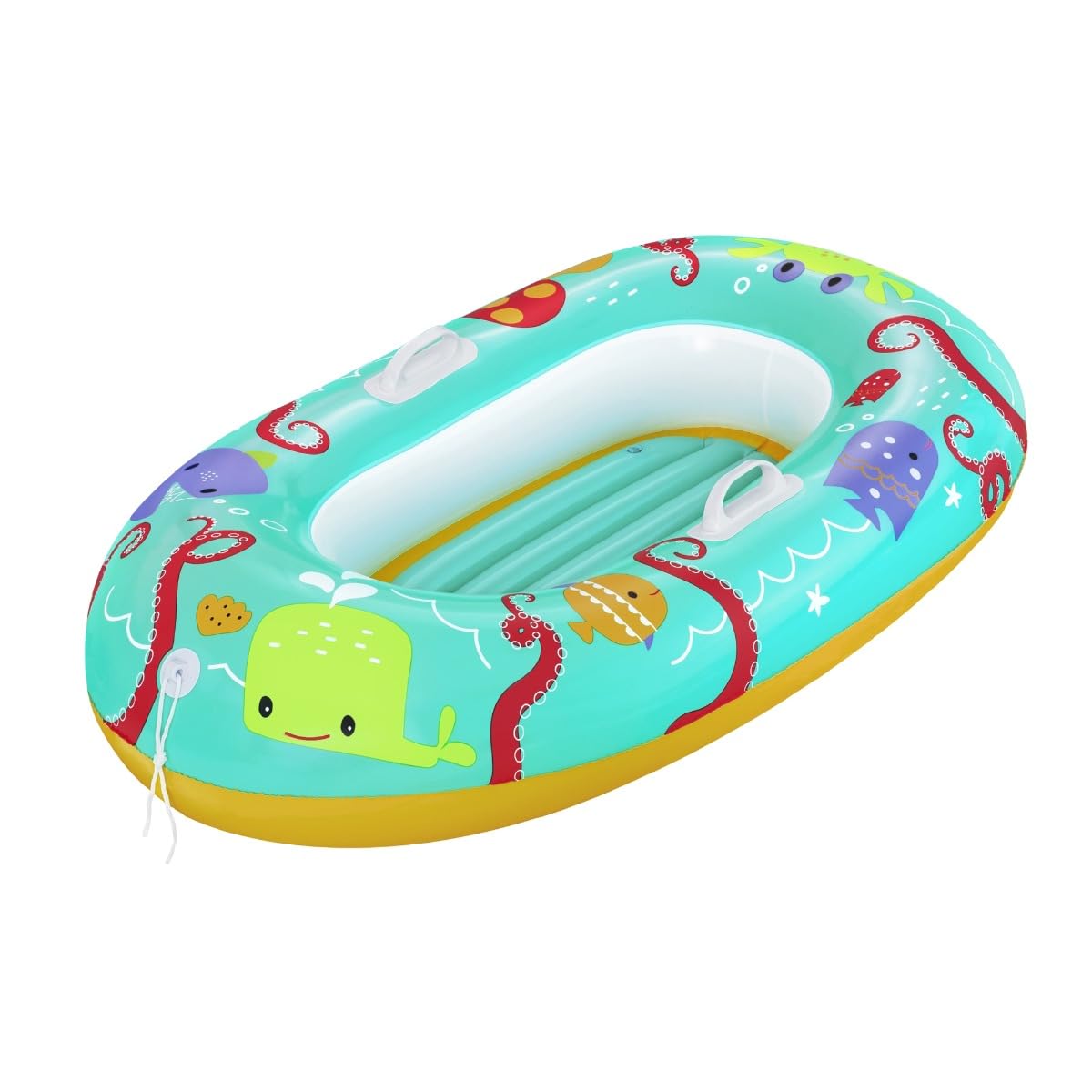 Bestway Tropical Crew Inflatable Baby Swimming Float Raft for Kids Ages 3+ | 1.19m x 76cm 1