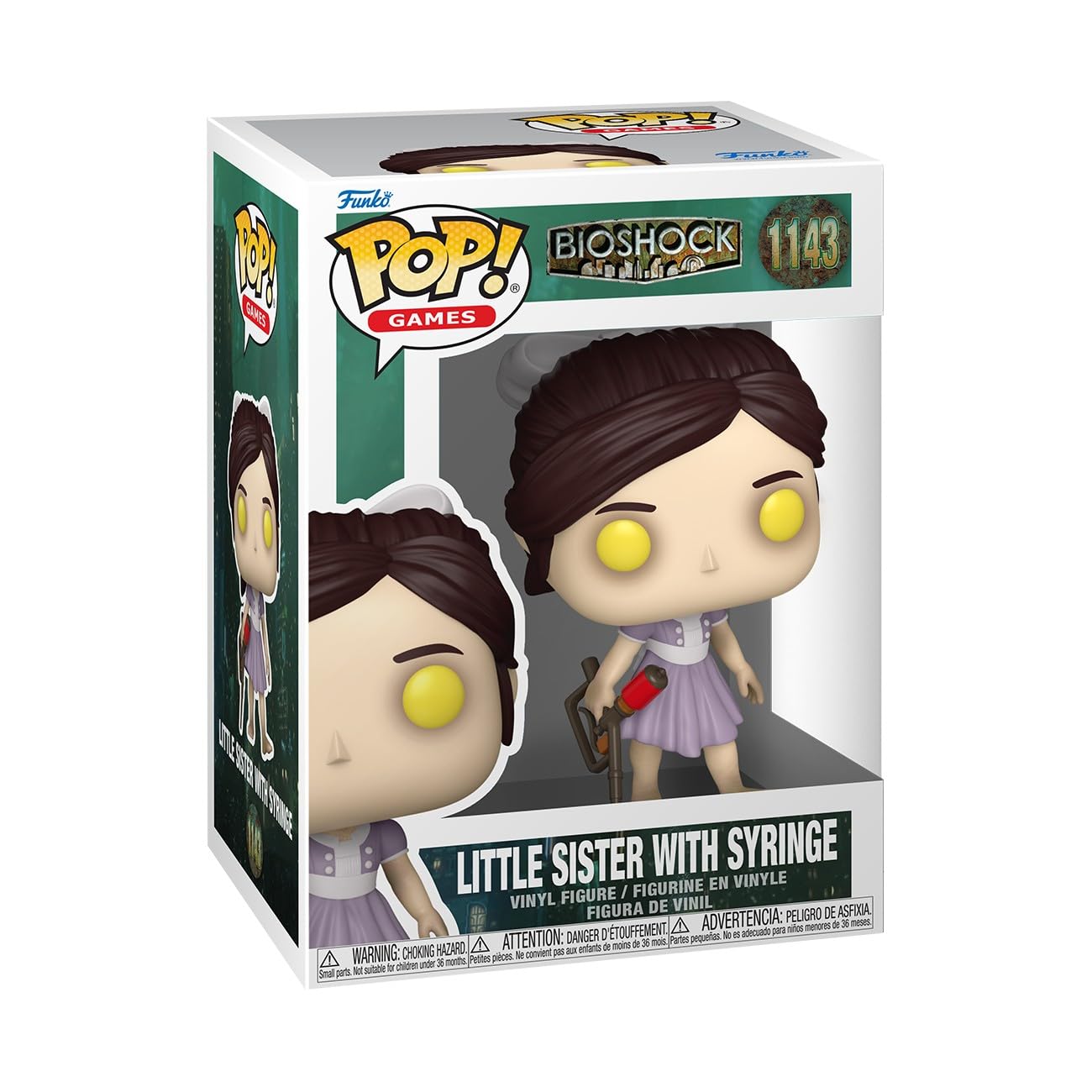 Funko POP! Games: Bioshock S3 - Little Sister with Syringe Collectable Figure | Vinyl | 3.75 in 1