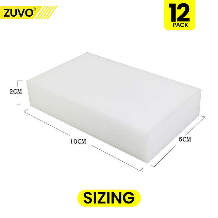 Zuvo - Multi-Functional Magic Eraser Sponge (12-Pack)