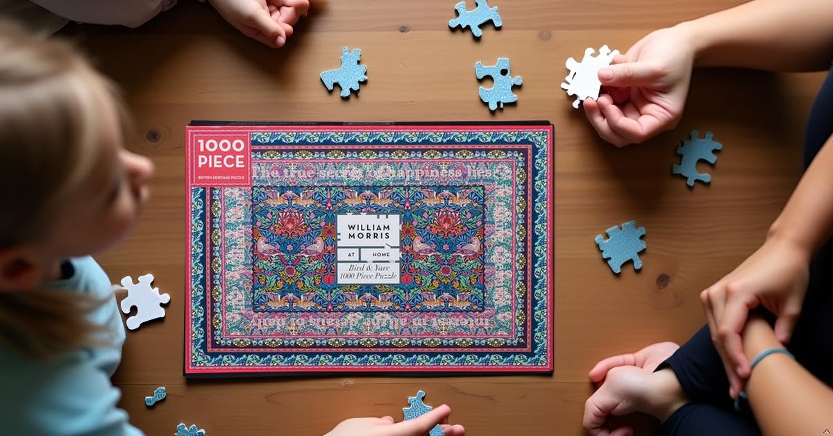 WILLIAM MORRIS AT HOME Rose Design Jigsaw Puzzle - 1000 Pieces | Fits 50x70cm Frame 4