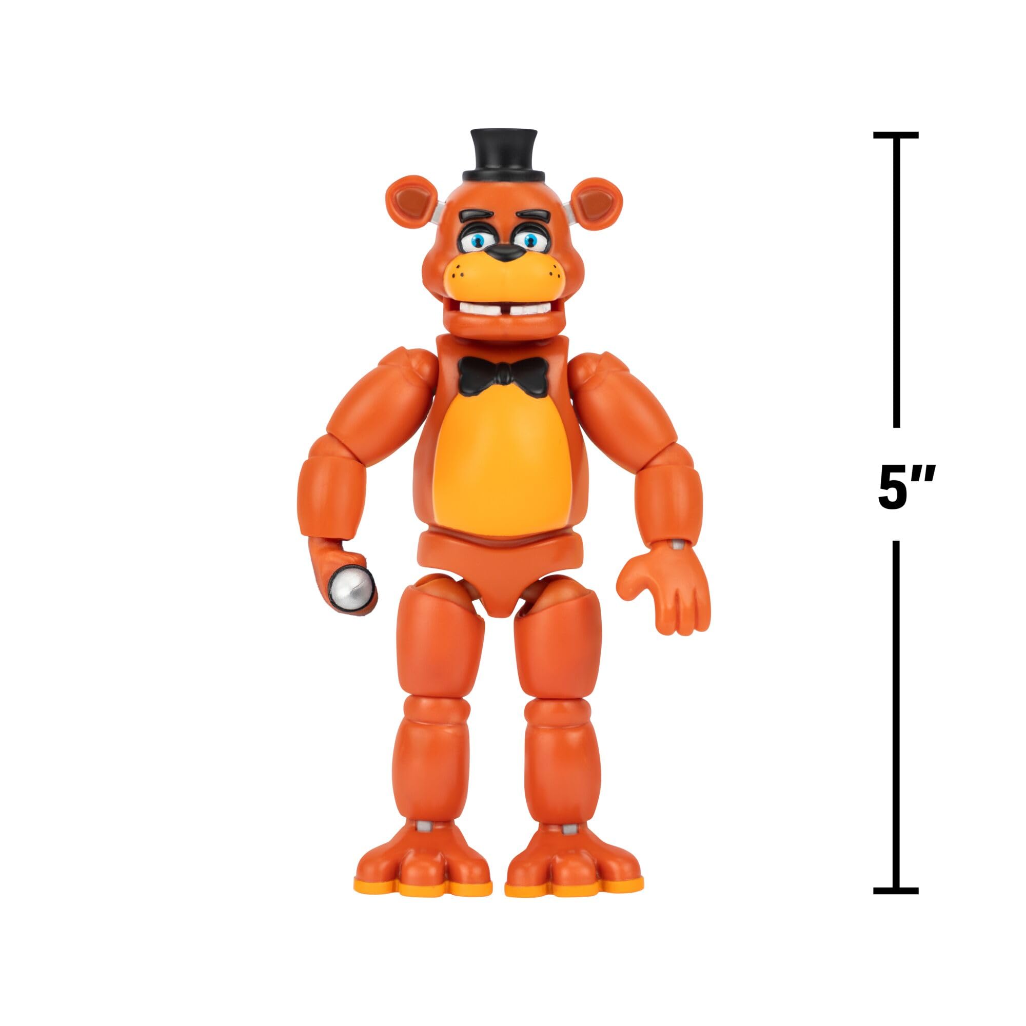 Jazwares Five Nights at Freddy's Classic Freddy 5-Inch Articulated Action Figure with Jumpscare 5