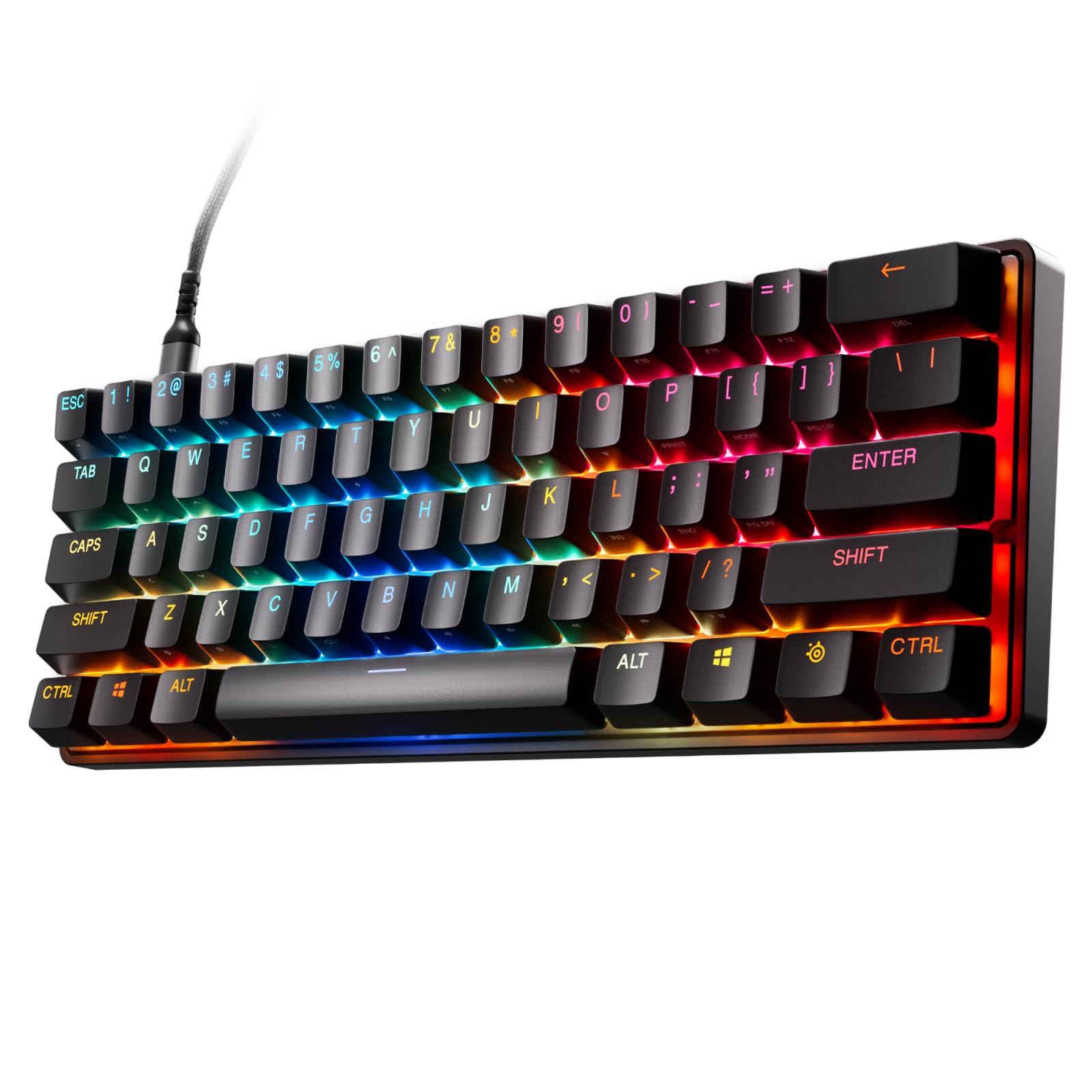 SteelSeries Apex Pro Mini Gen 3 - 60% Gaming Keyboard with OmniPoint 3.0 Hall Effect Switches - Adjustable Actuation, Rapid Trigger, Protection Mode - Black - US QWERTY 1