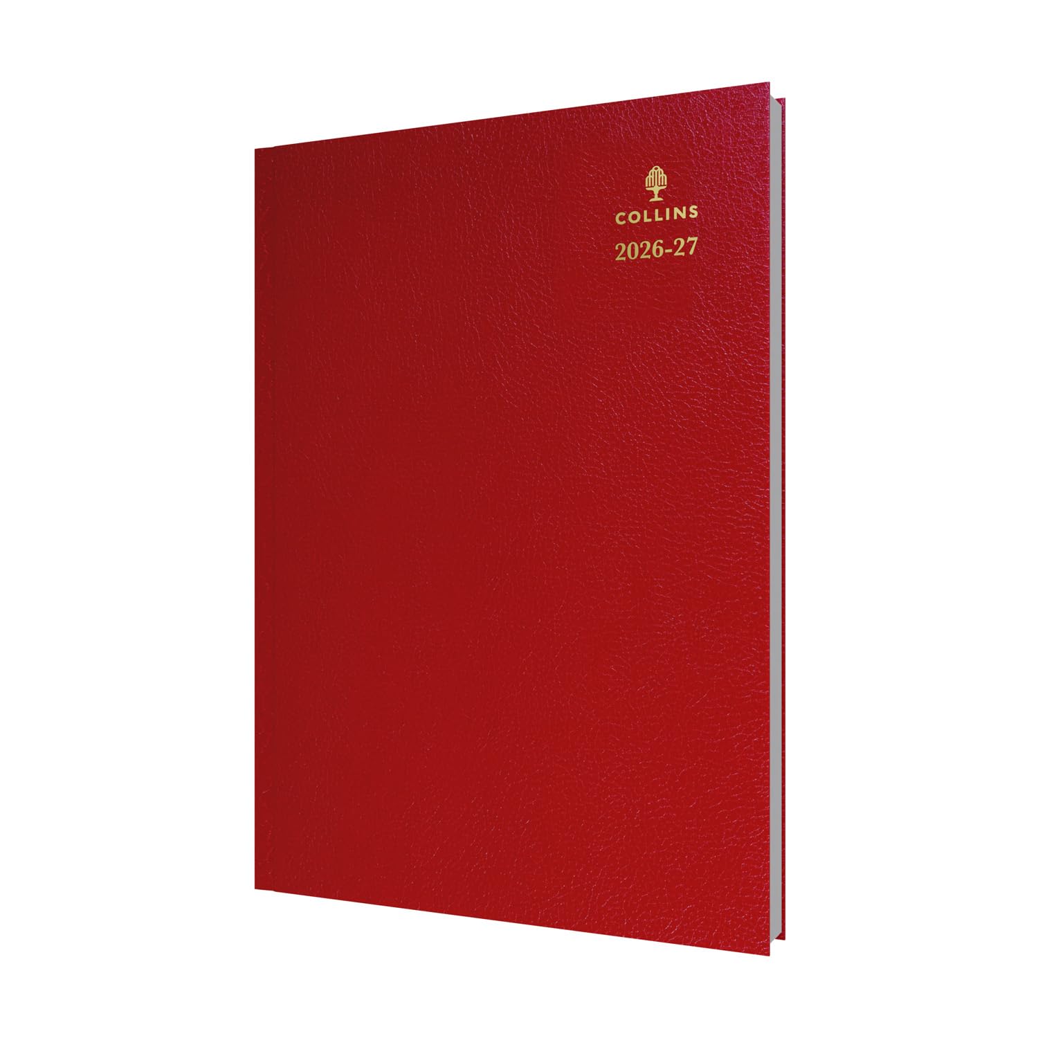 Collins 2026-2027 Mid/Academic Year A4 Day-to-Page Appointment Book & Planner | Red Hardcover