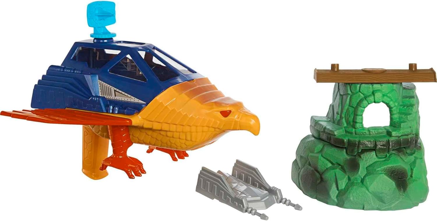 Masters of the Universe Origins Talon Fighter and Point Dread - 5.5-Inch Scale Vehicle and Outpost Playset for Ages 6+ 1