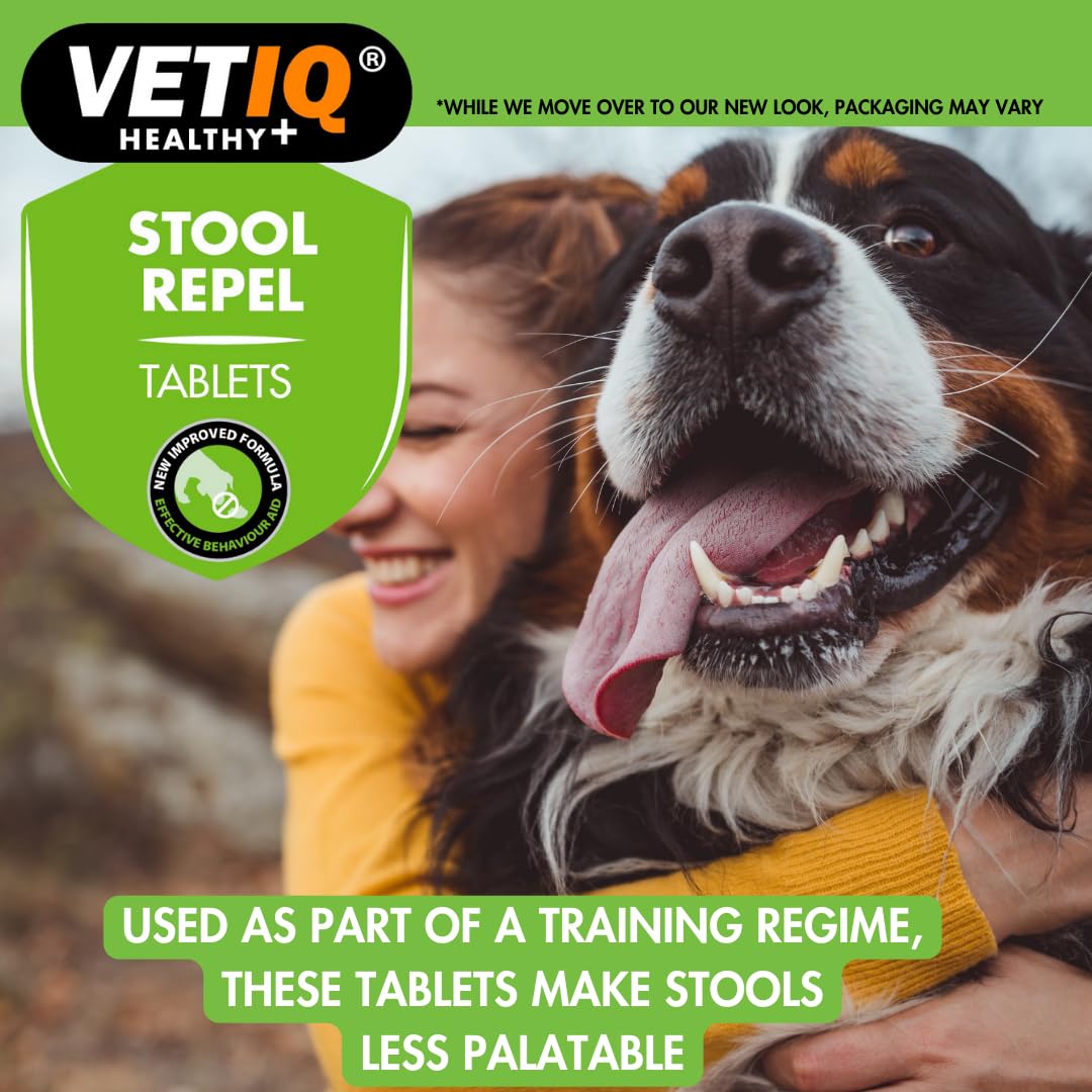 VETIQ Stool Repel Tablets - Coprophagia Deterrent for Puppies & Adult Dogs | 30 Chewable Tablets 5