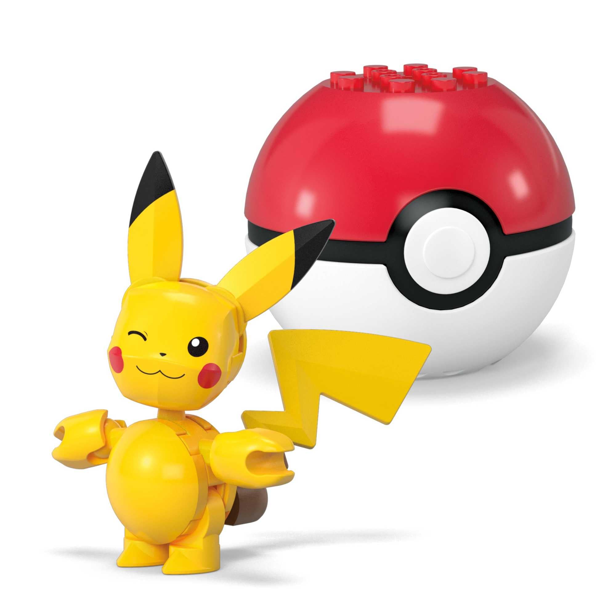 MEGA Pokémon Action Figure Building Toy Set - Buildable Pikachu & Ditto with Poké Balls, Ages 6+ 2