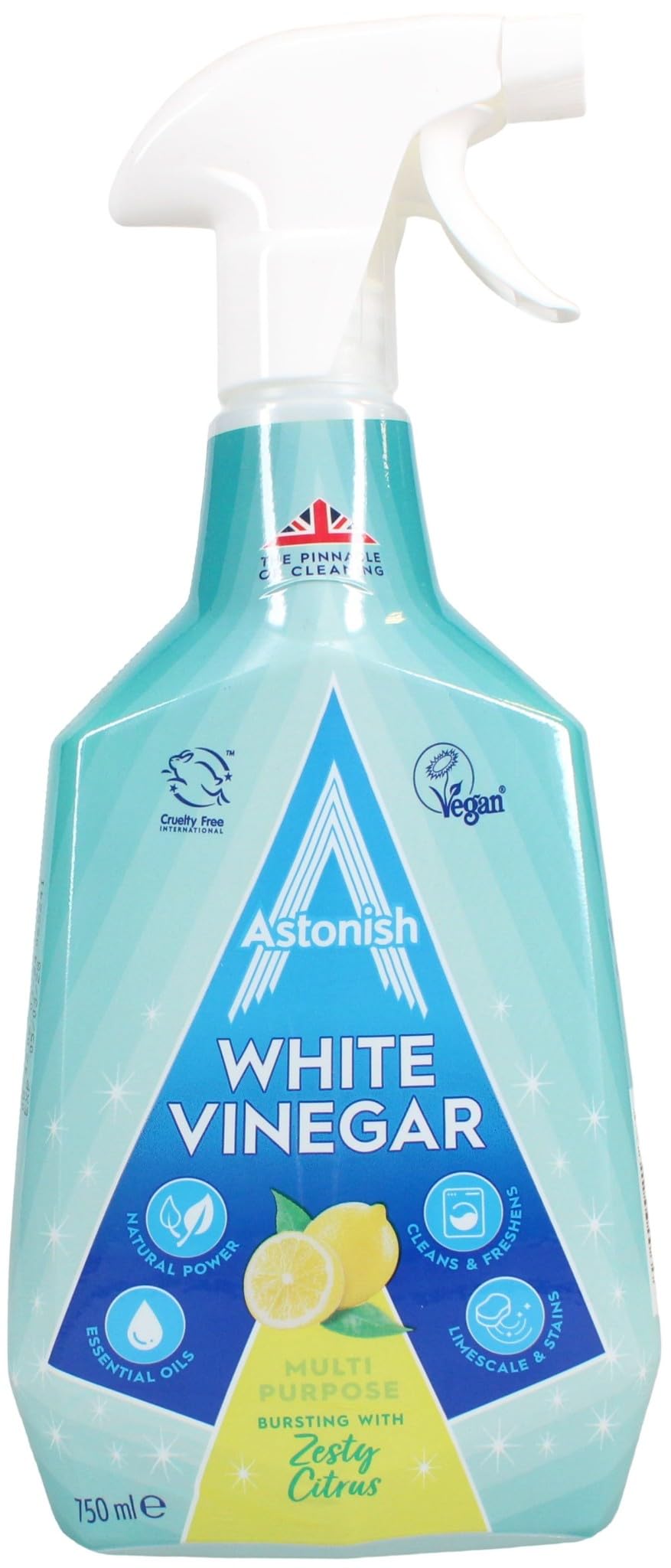Astonish Multipurpose Cleaning Spray with White Vinegar - 750ml Lemon Scent