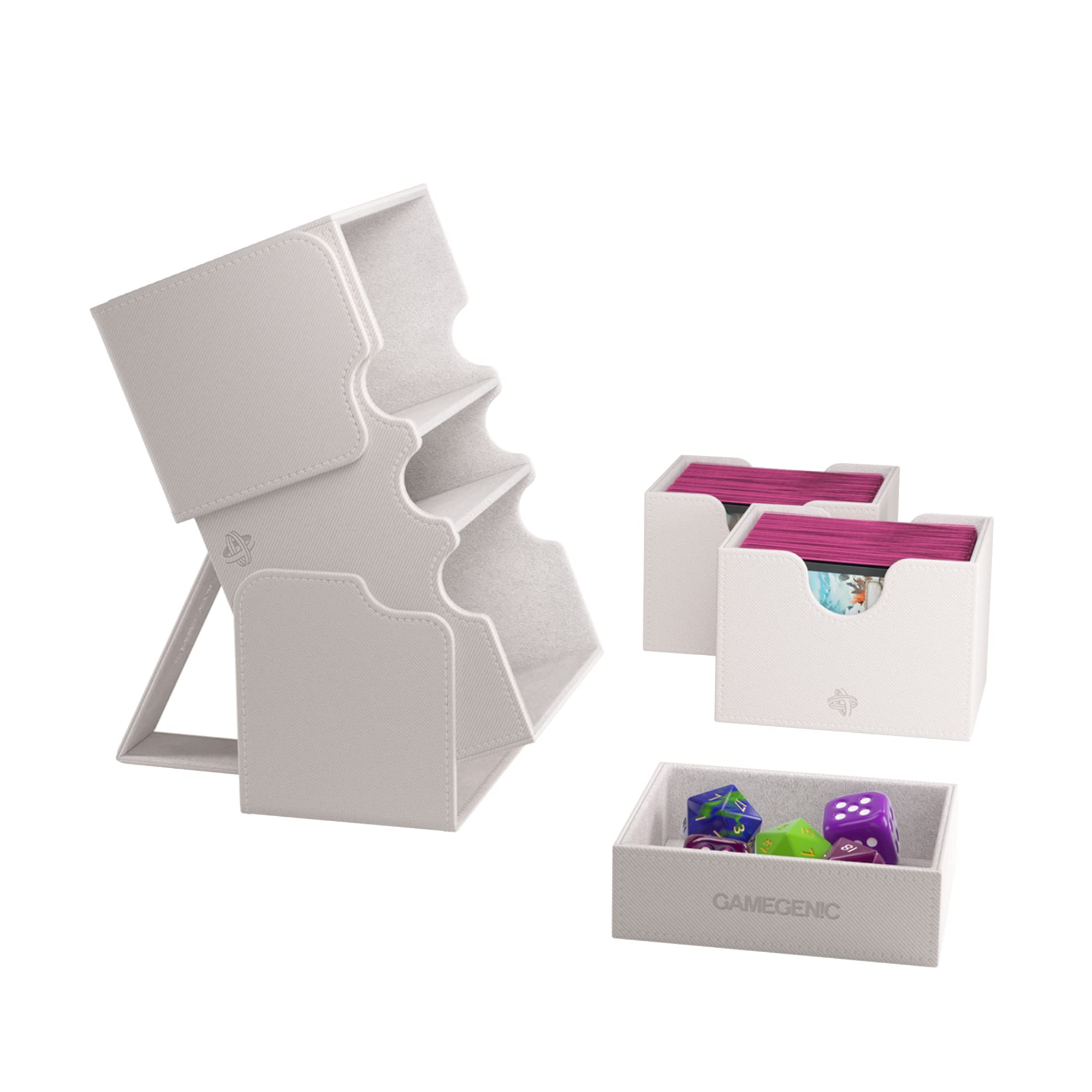 Gamegenic Stronghold 200+ XL Card Box - White | Holds 200+ Double-Sleeved Cards 3