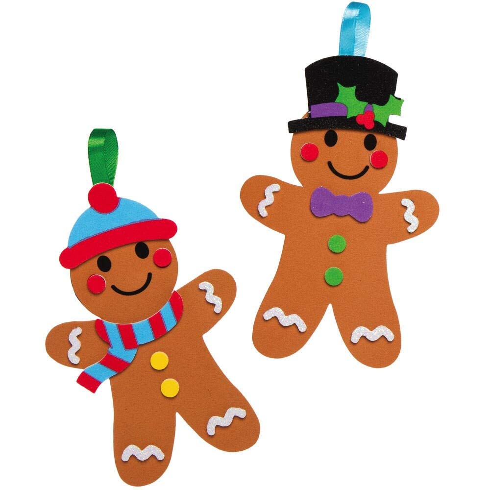 Baker Ross - Gingerbread Man Mix and Match Craft Kit - Pack of 8 2