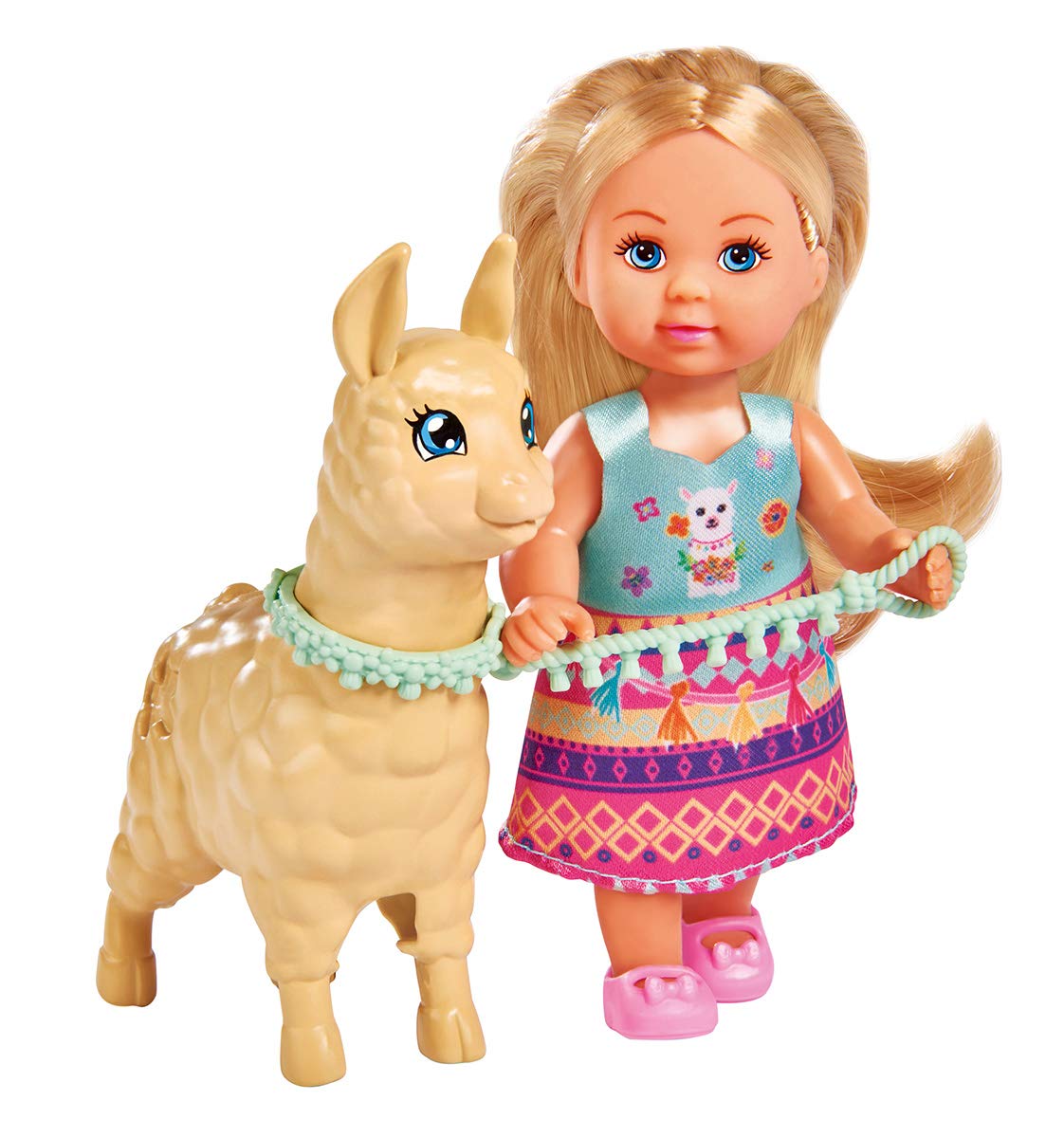 Simba Evi Love Doll with Alpaca and Lead - 12 cm, Ages 3+ 1