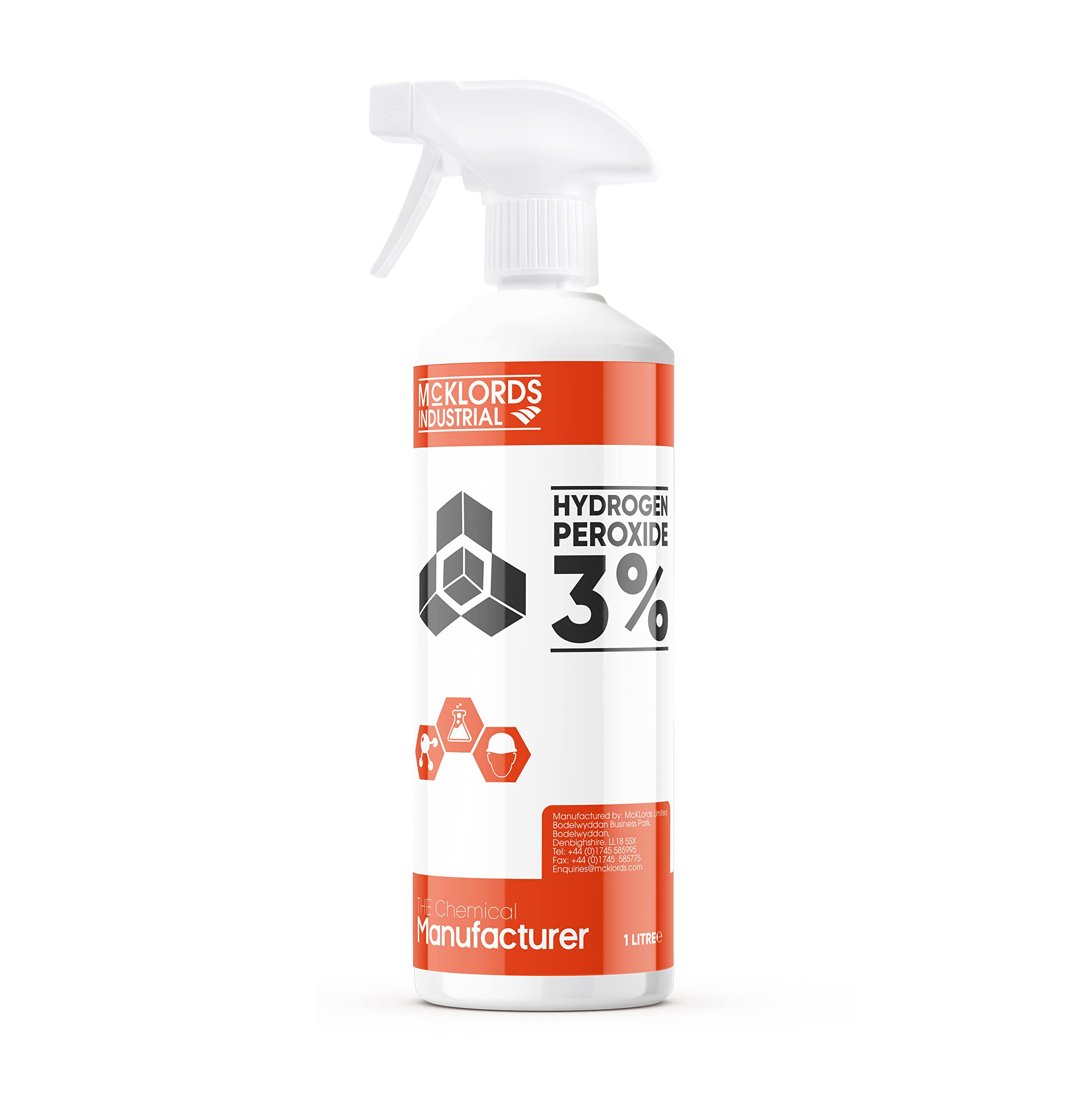 McK LORDS All-Purpose Cleaner - 3% Hydrogen Peroxide Solution | 1 Litre Liquid 1