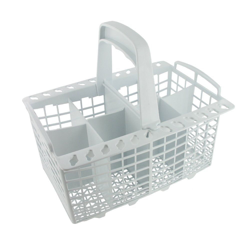 Indesit Universal 8-Compartment Cutlery Basket with Handle - White 2