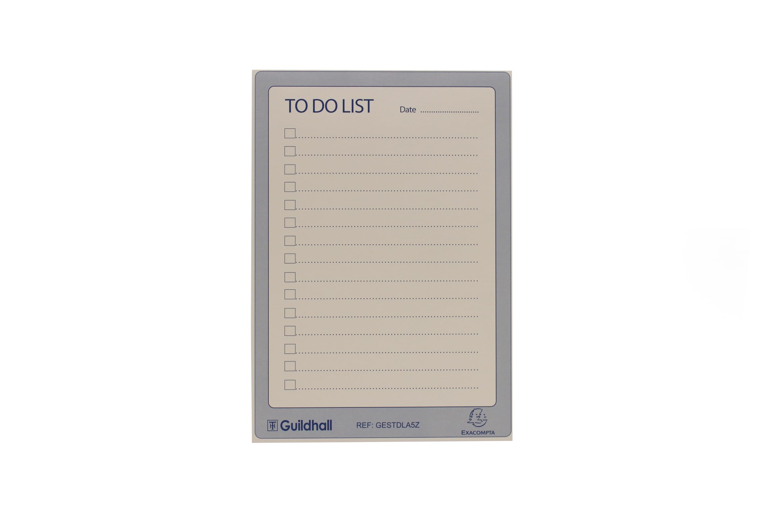Exacompta Guildhall Essentials To Do List Pad | A5 Size | 60 Sheets | Head Glue Bound 7