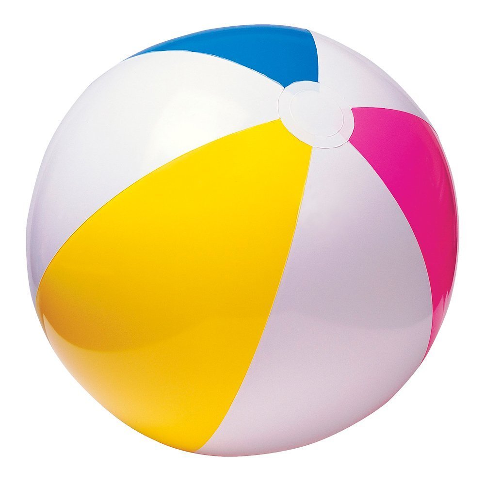 Intex Beach Ball - 24 Inch Glossy Panel for Group Games | PVC | Age 3+ 1