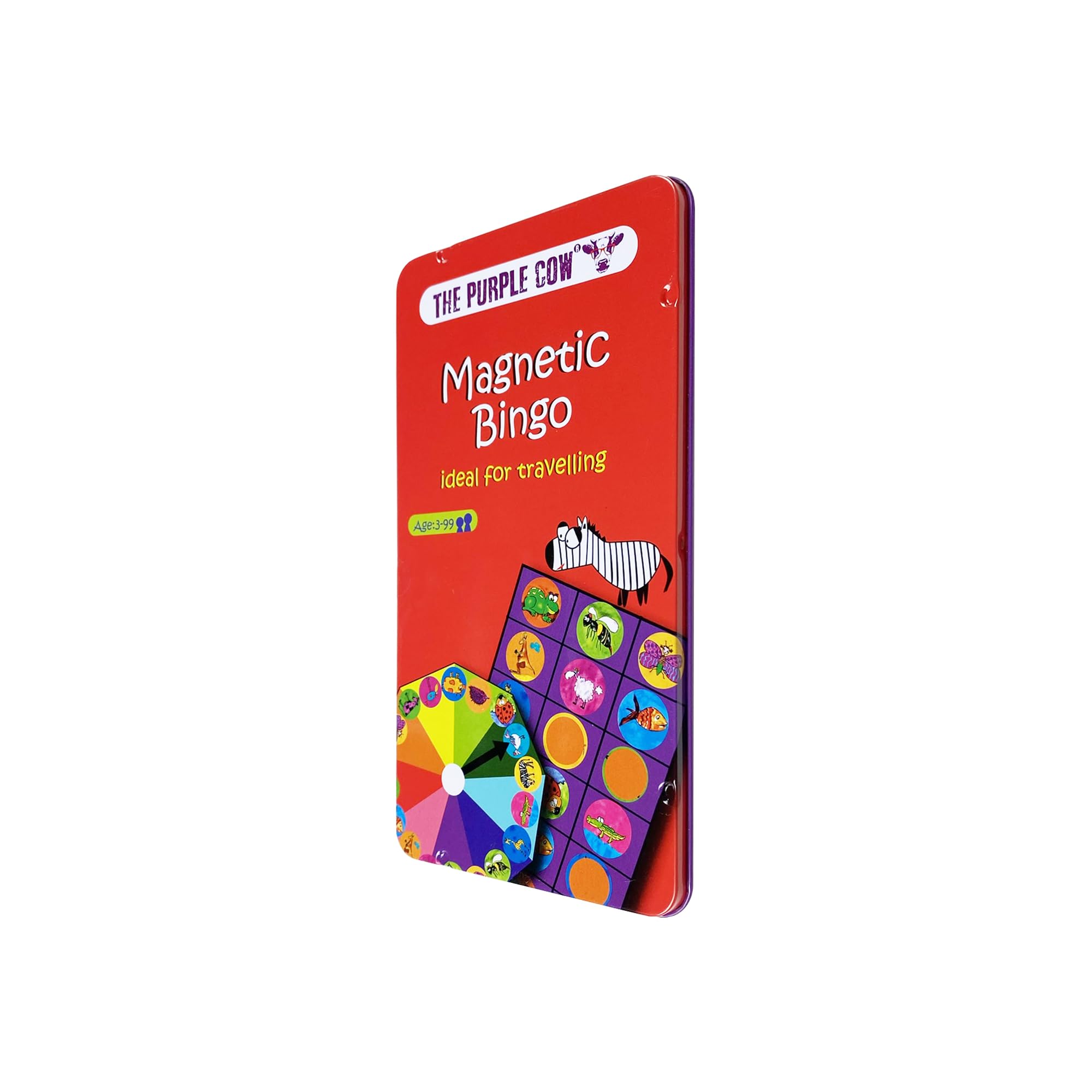 The Purple Cow Animal Bingo Magnetic Travel Game - Portable, Ages 5+, 2+ Players 4