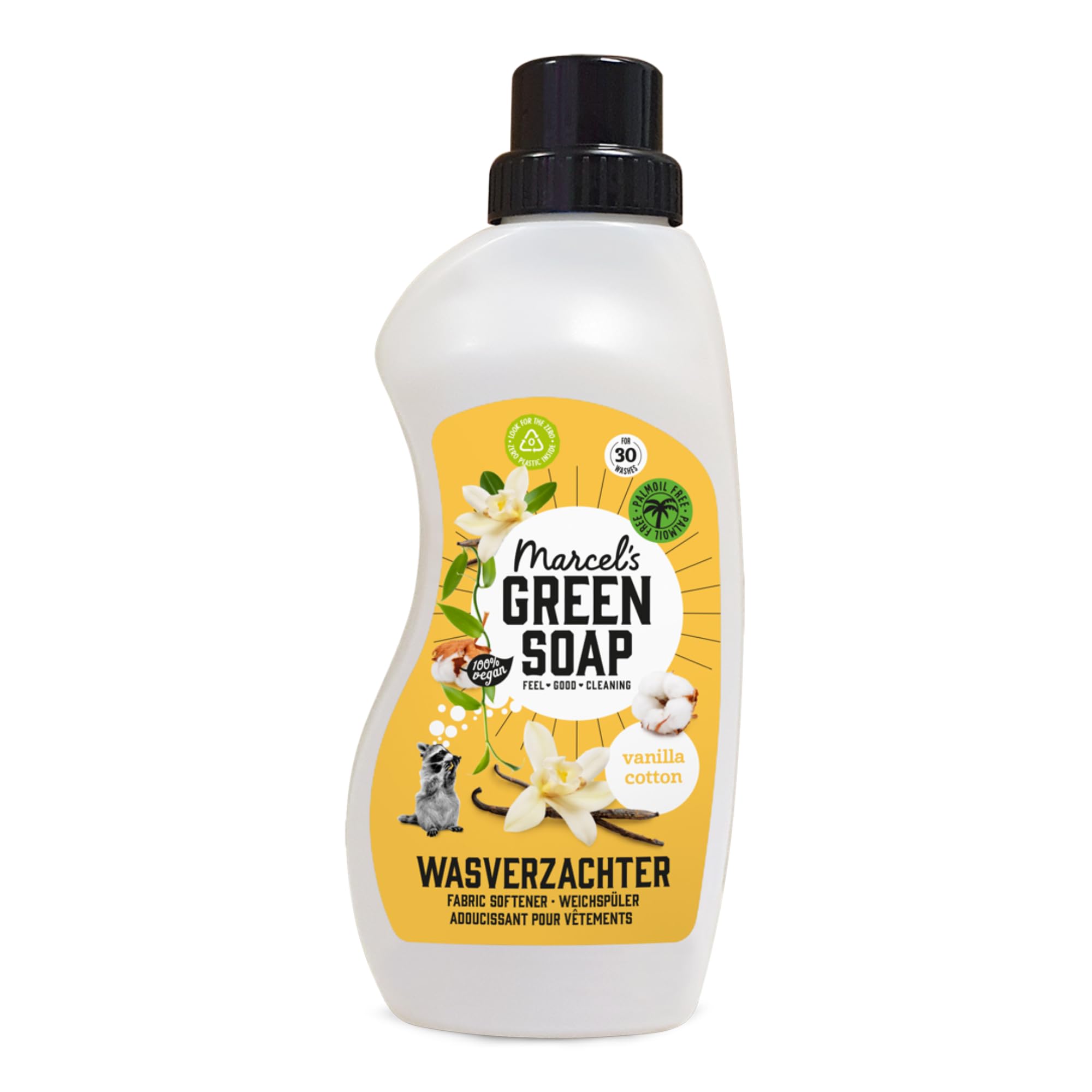Marcel's Green Soap Fabric Softener Vanilla & Cotton - Vegan, Microplastic-Free | 750 ml