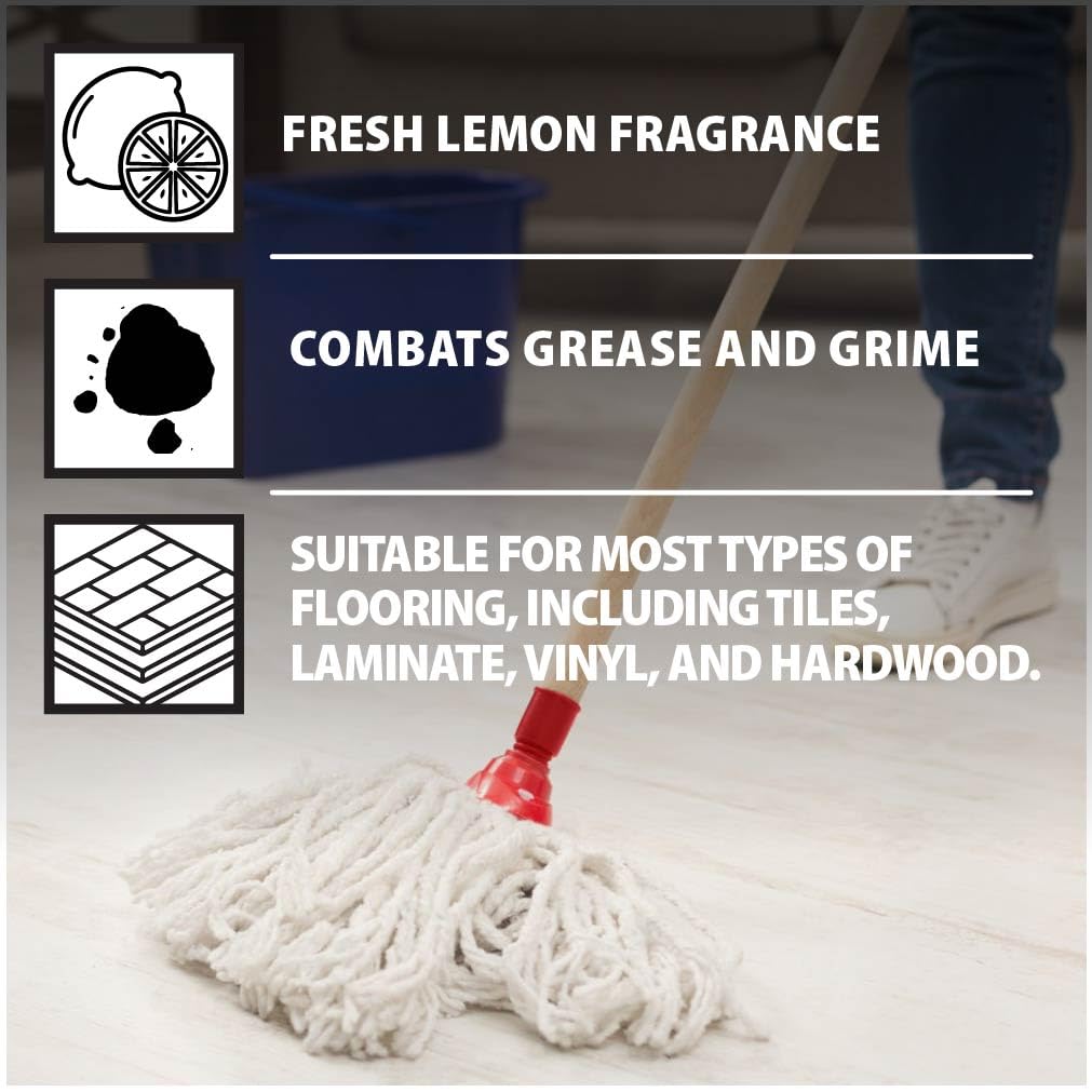 Chemical Trade Store Lemon Floor Gel - Industrial Strength Cleaner | 1L | Streak Free