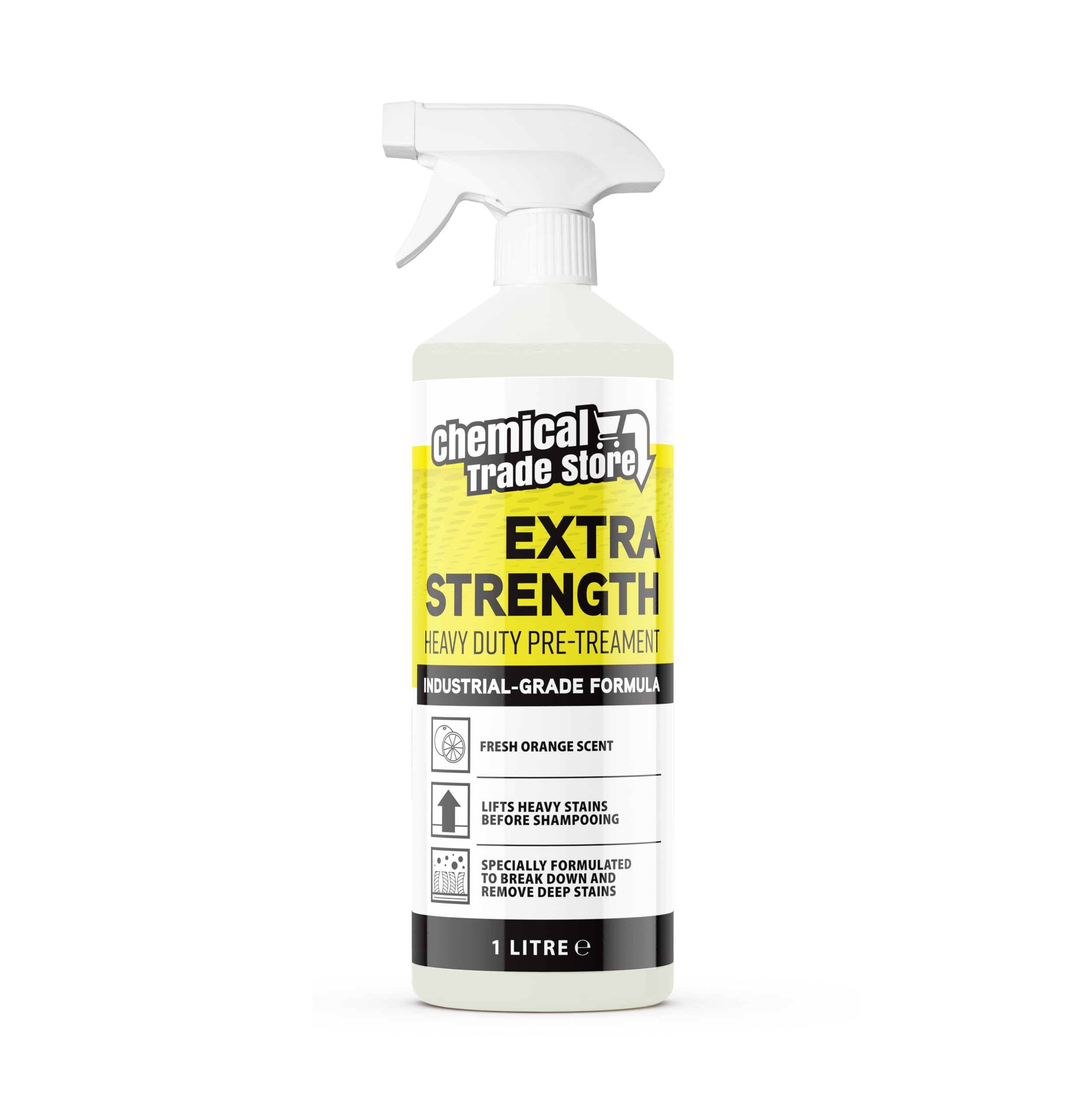 Chemical Trade Store Heavy Pre-Treatment Carpet & Upholstery Cleaner - 1L Liquid | Orange Scent