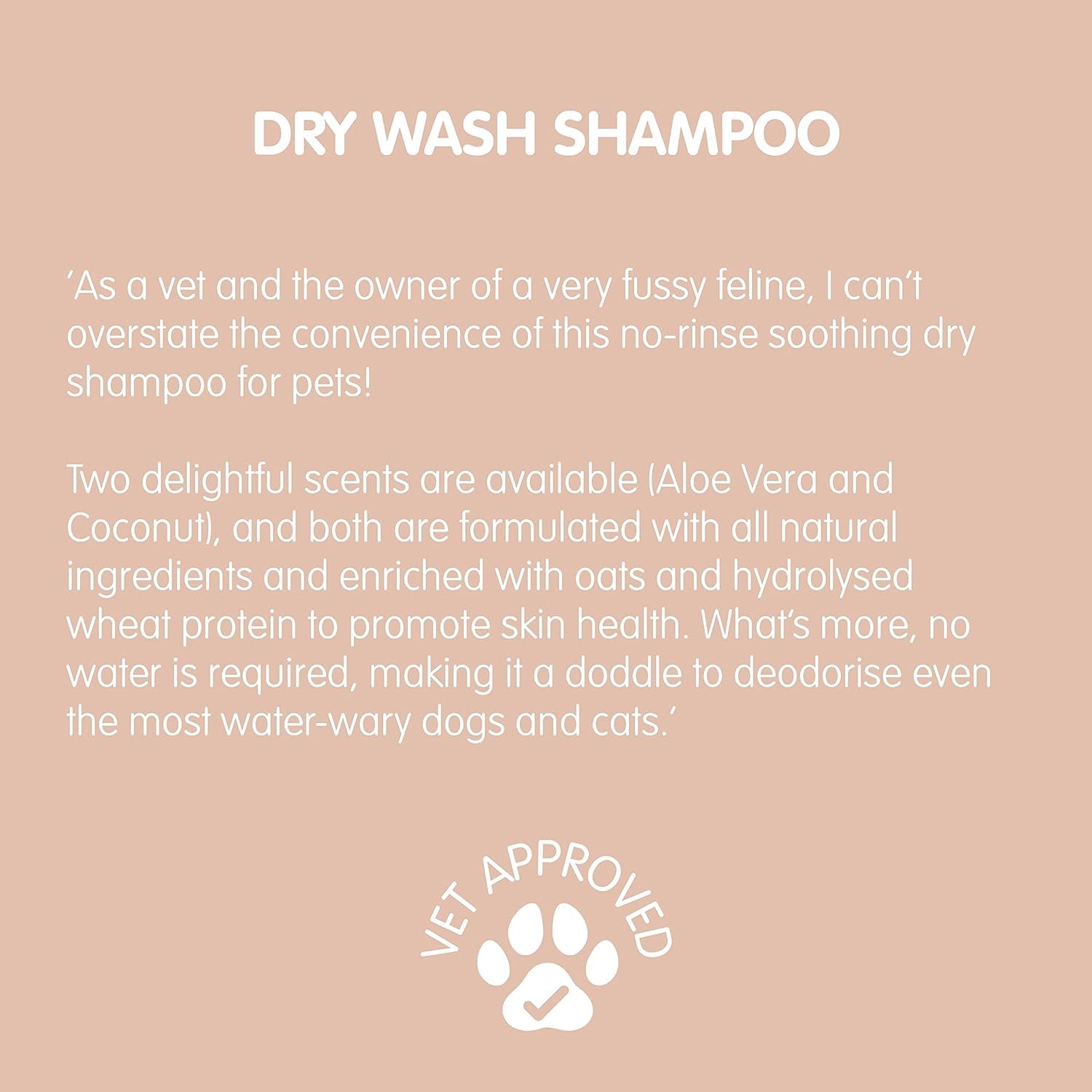 pet wiz Waterless Mousse Shampoo for Dogs - Coconut & Oat Scent | Nourishing & Deodorising | 200ml 5