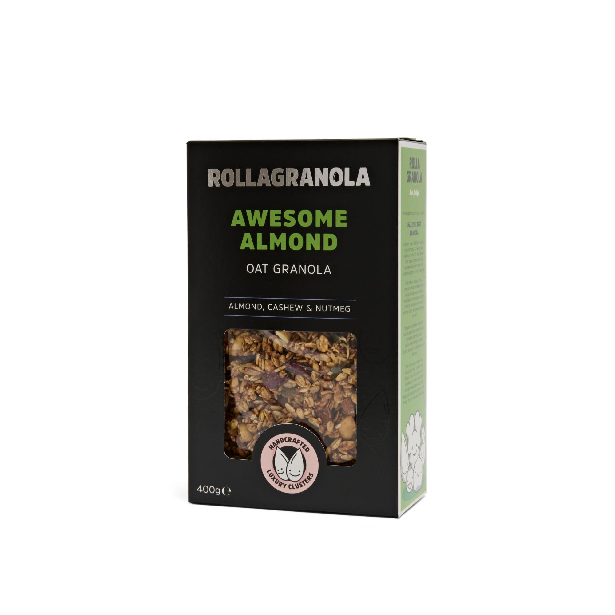 Rollagranola Awesome Almond Oat Granola - 400g Pack | Over 38% Nuts | Vegan & Gluten Free 1