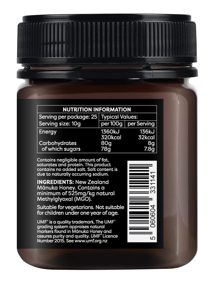 Melora 525 MGO Manuka Honey - 250g - 15+ UMF - 100% Pure & Traceable