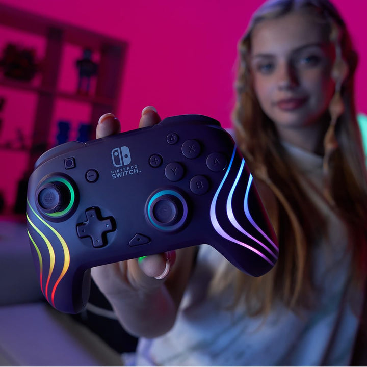 Afterglow Wave Wireless Controller Purple for Nintendo Switch