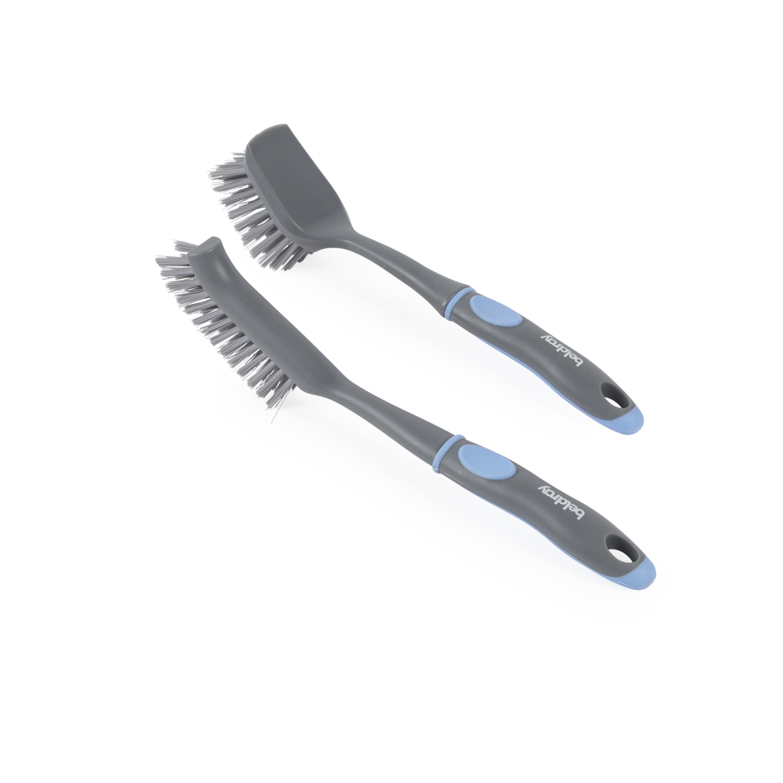 Beldray Anti-Bac Dish Brush Set - 2pk Ultra-Grip Square & Slim Brushes | Scratch-Free 3