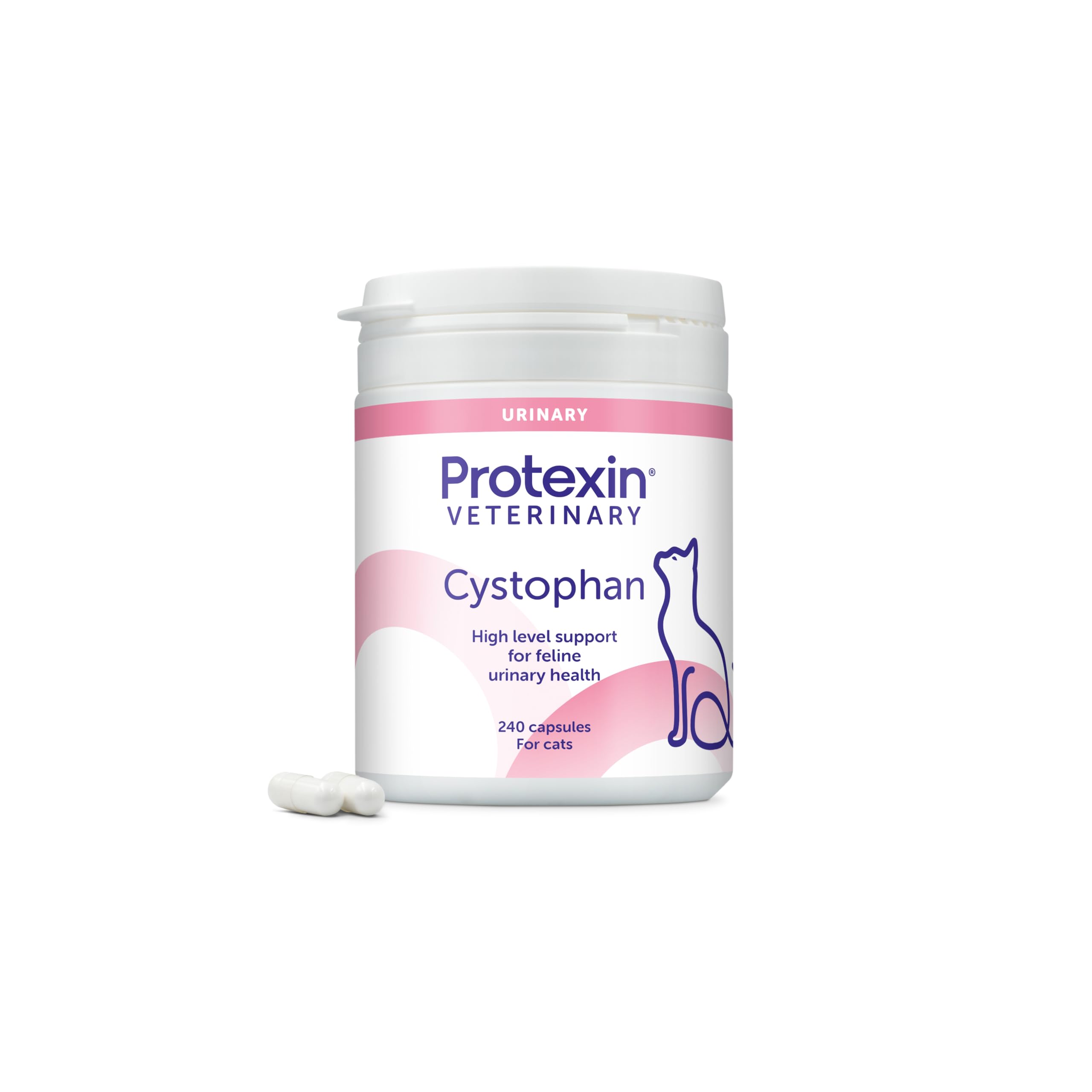 Protexin Veterinary Cystophan Cat Urinary & Stress Support Capsules - 240 Count