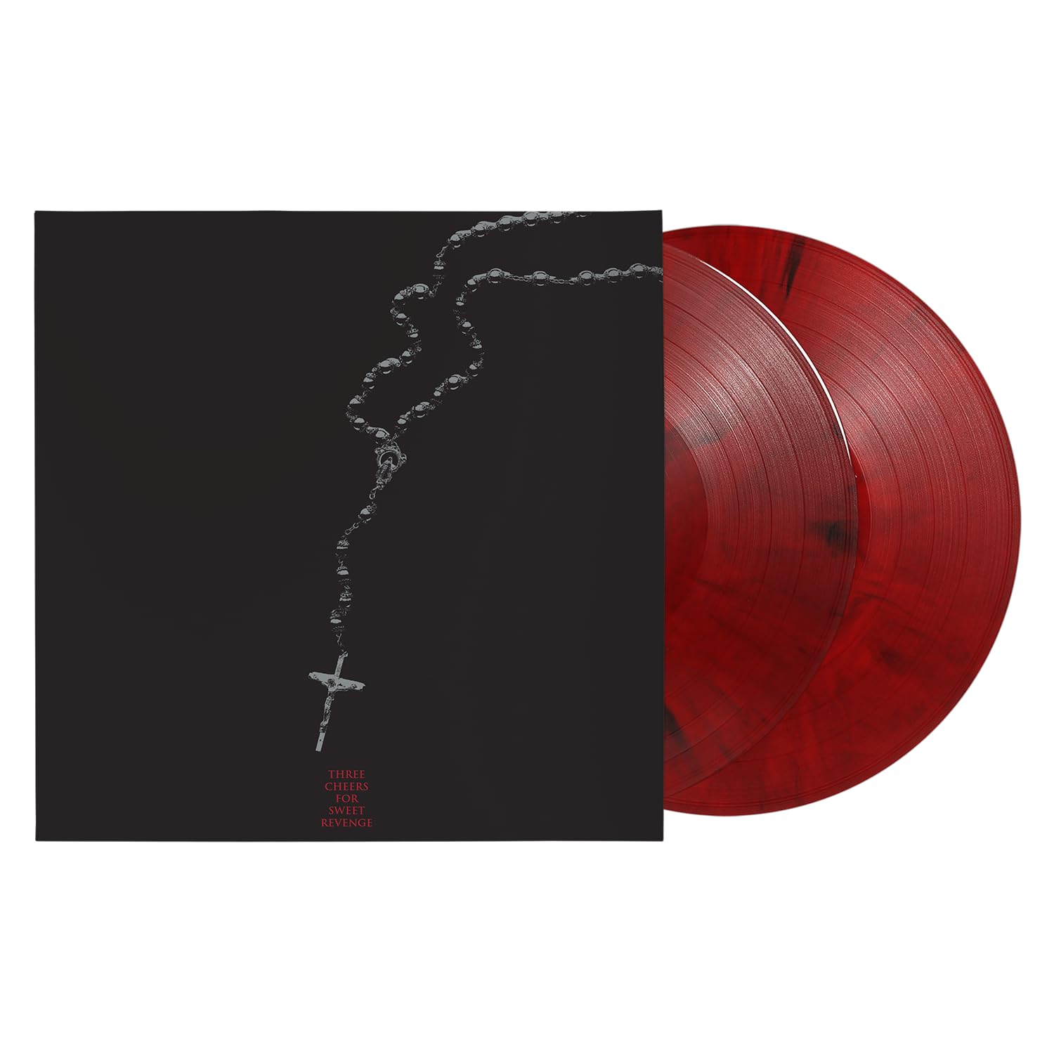 My Chemical Romance – Three Cheers For Sweet Revenge (Red &amp; Black Marble 2LP Deluxe Edition) [VINYL]