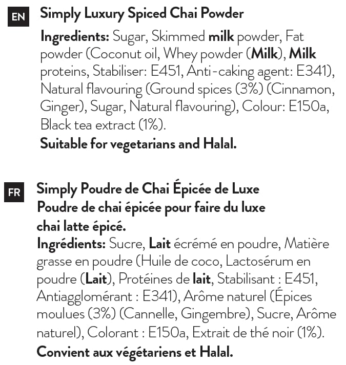 Simply - Luxury Spiced Chai Powder for Latte, Rich Aromatic Blend 2
