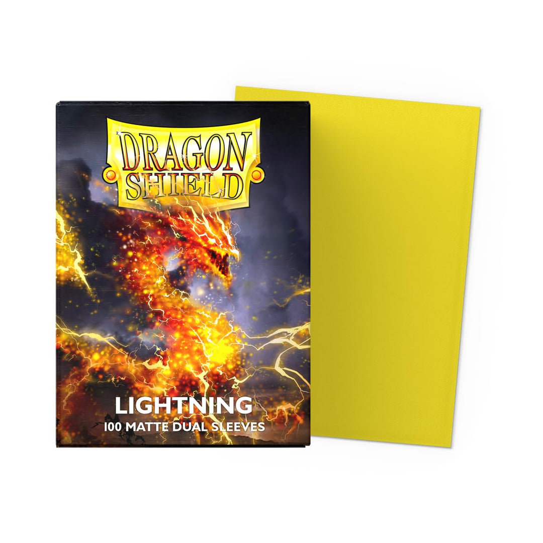Arcane Tinmen AT-15047 Dragon Shield Dual Matte Sleeves - Clear Front & Textured Matte Back for TCG Cards