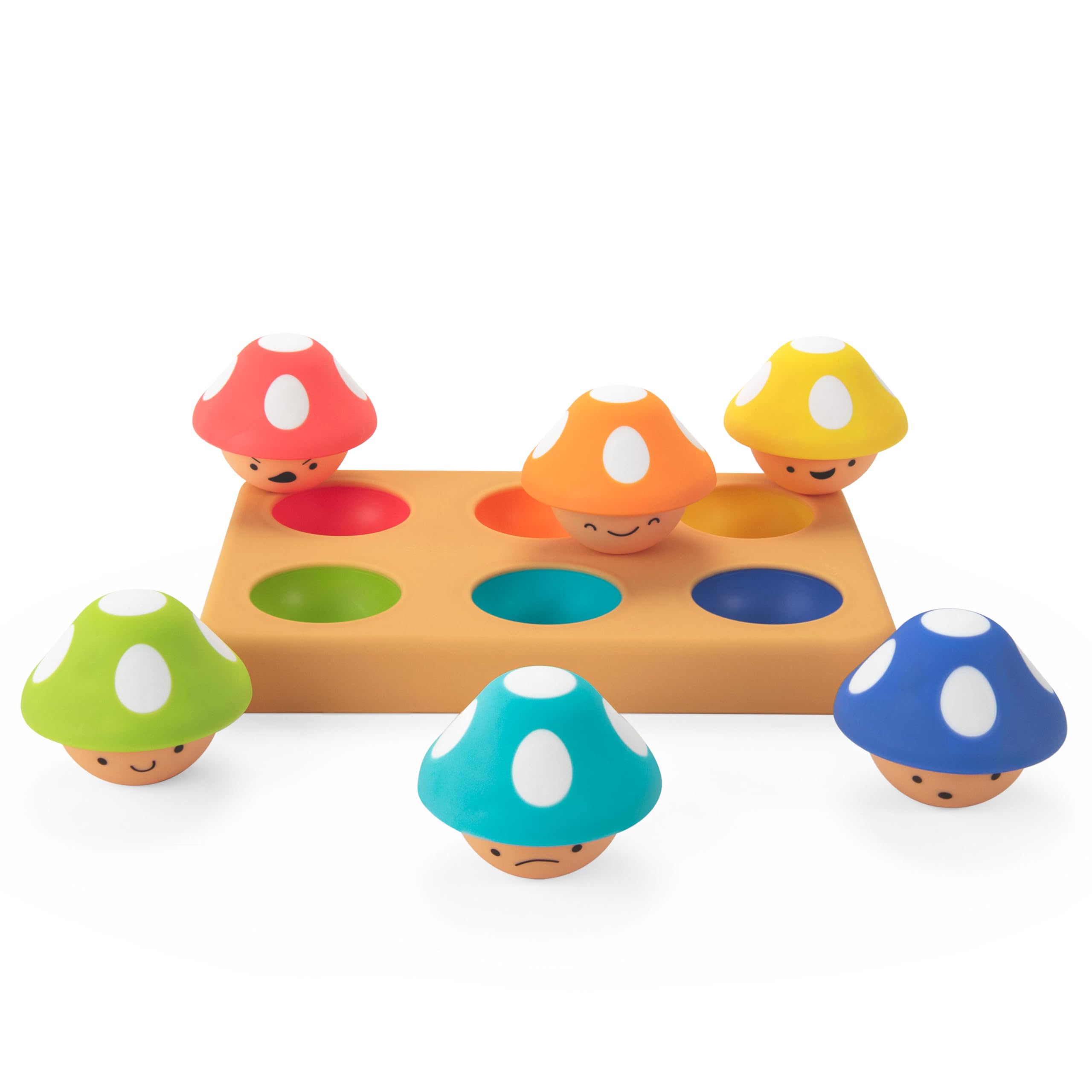 Sassy Matching Mushrooms - Fine Motor Skills & Emotional Learning Toy for Babies