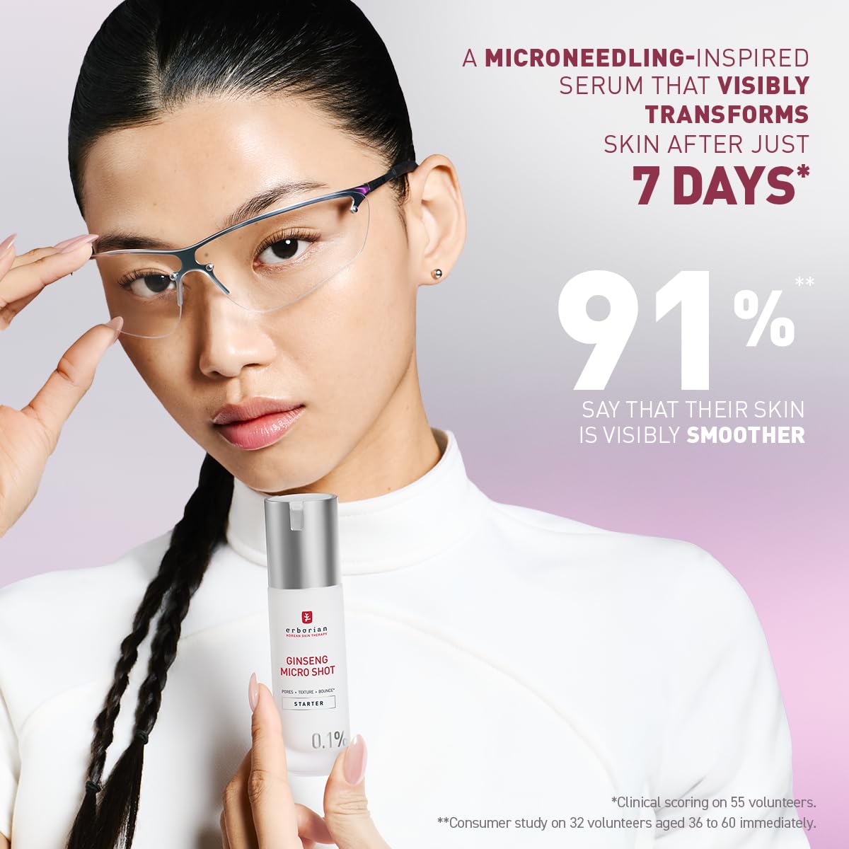Erborian Ginseng Micro Shot Serum - Smoothening & Pore Treatment | 0.1% Concentration | 10 ml 6