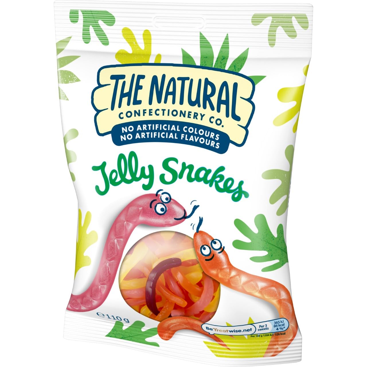 TNCC Jelly Snakes - Assorted Fruit Gummies | 110g Pack 2