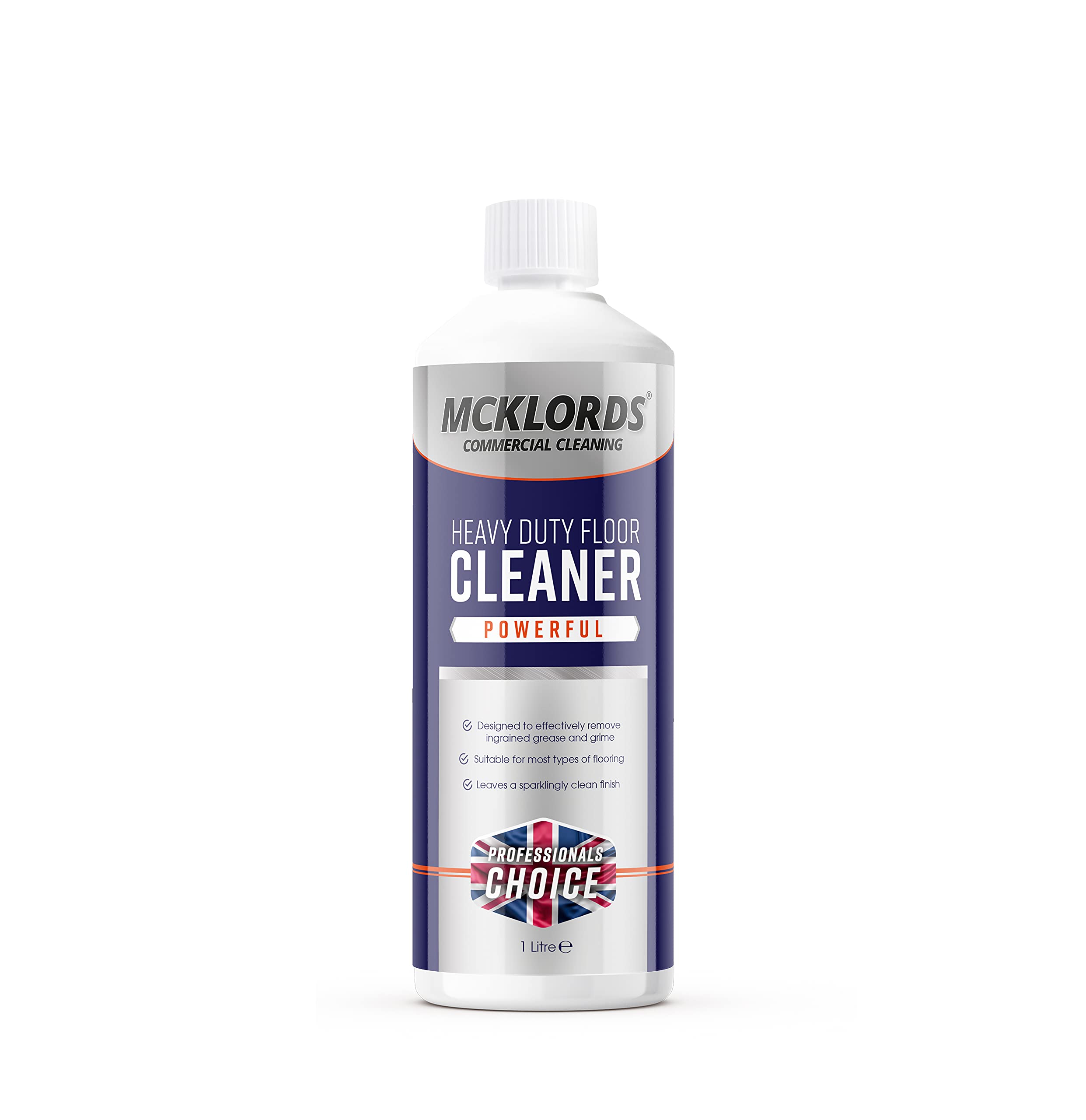 McK Lords Heavy Duty Floor Cleaner - Removes Ingrained Grease & Grime | 1 Litre | Streak Free