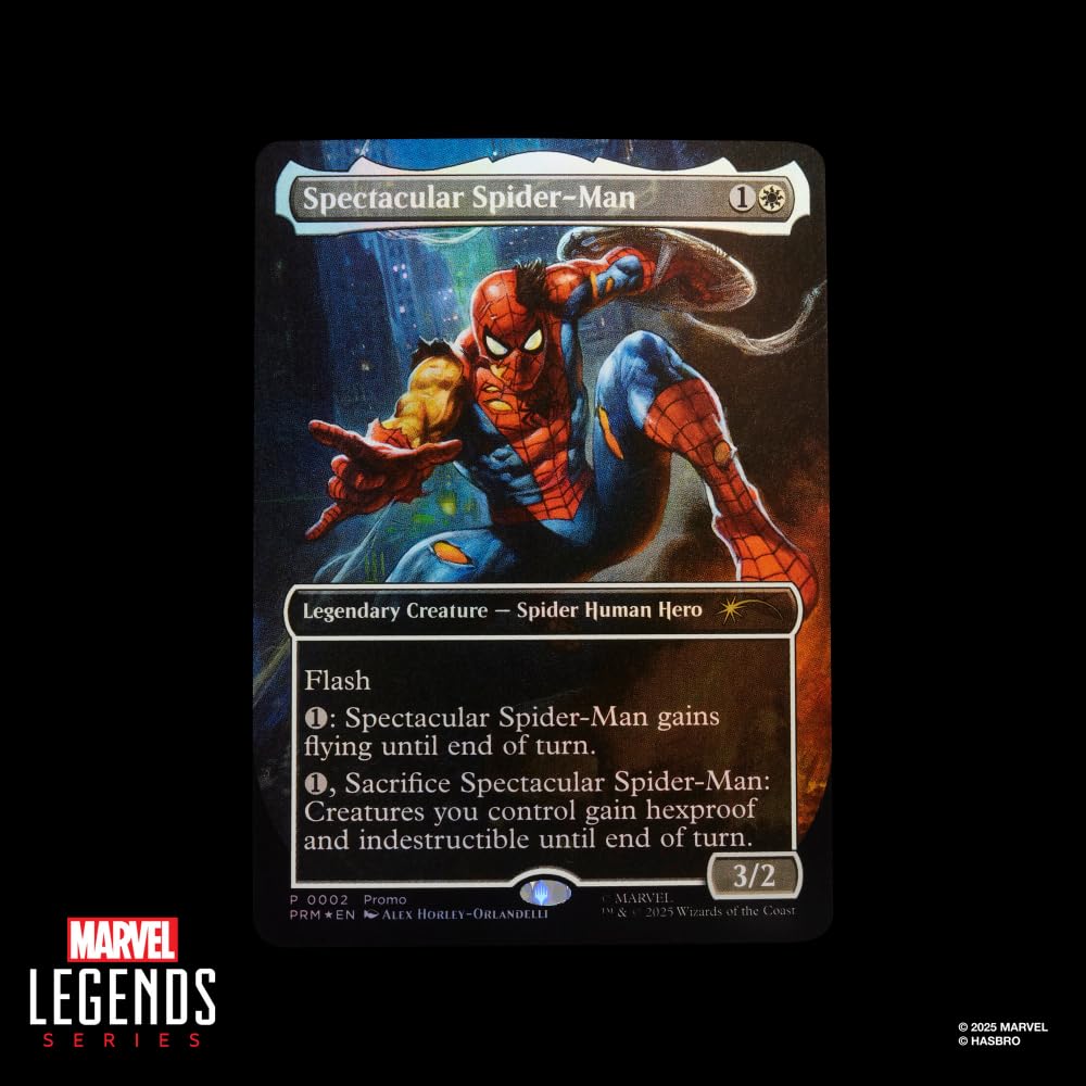 Marvel Legends Series Magic: The Gathering Battle-Damaged Spider-Man Action Figure 12