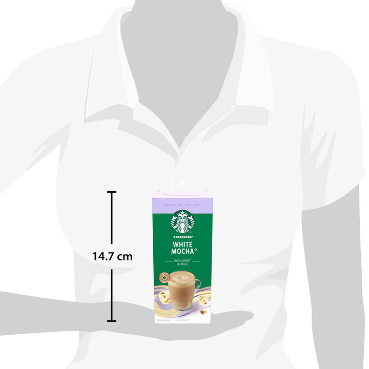 STARBUCKS White Chocolate Mocha Premium Mix Instant Coffee (12 x 5 Sachets)