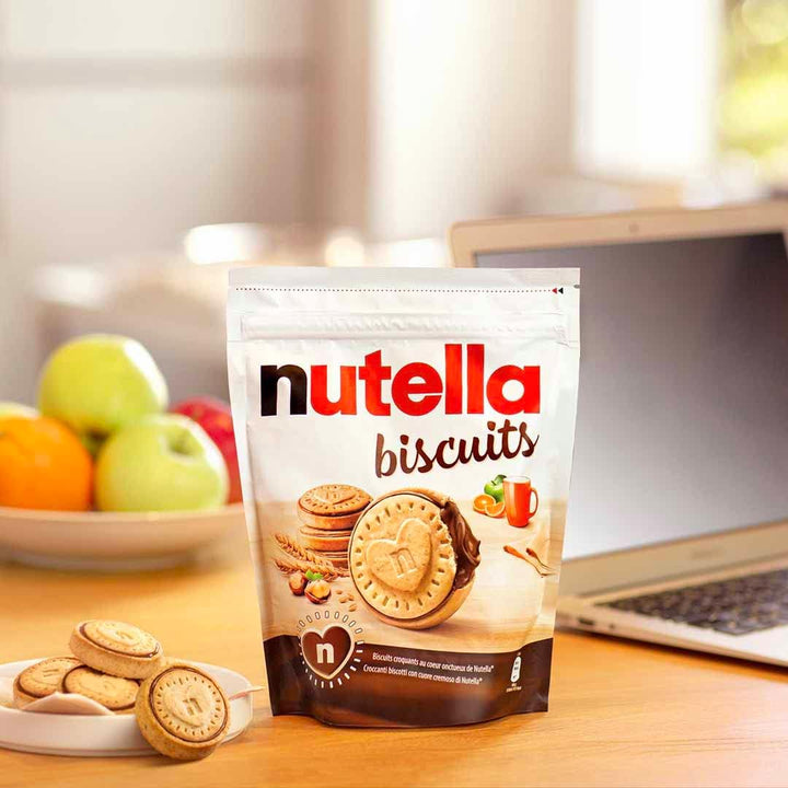 Nutella Biscuits Pouch, 276g - Crunchy Biscuits Filled with Hazelnut Cocoa Spread