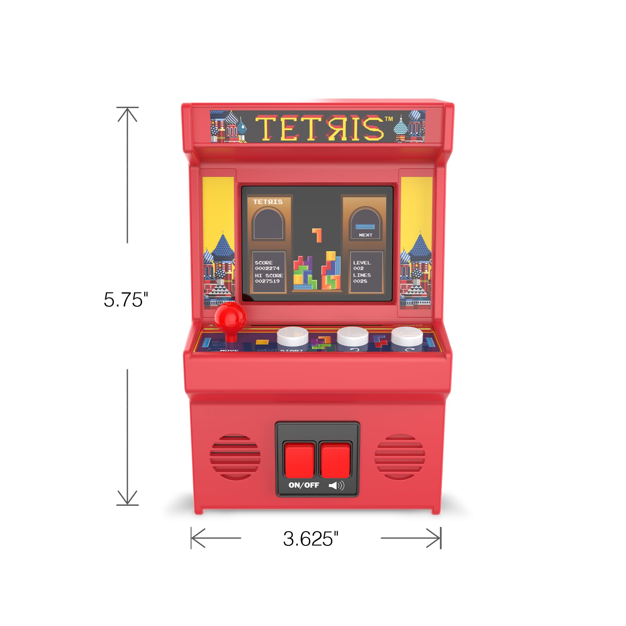 Mini Tetris Arcade Game Machine - Retro Electronic Handheld with Color Screen, Ages 8+ 2