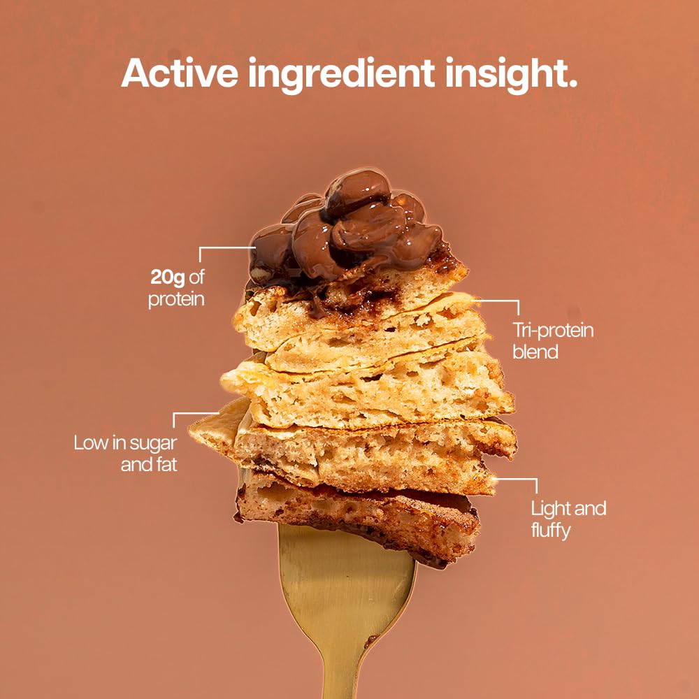 THE PROTEIN WORKS Loaded Protein Pancake Mix - Milk Choc Chip | 1 kg | High Protein 3
