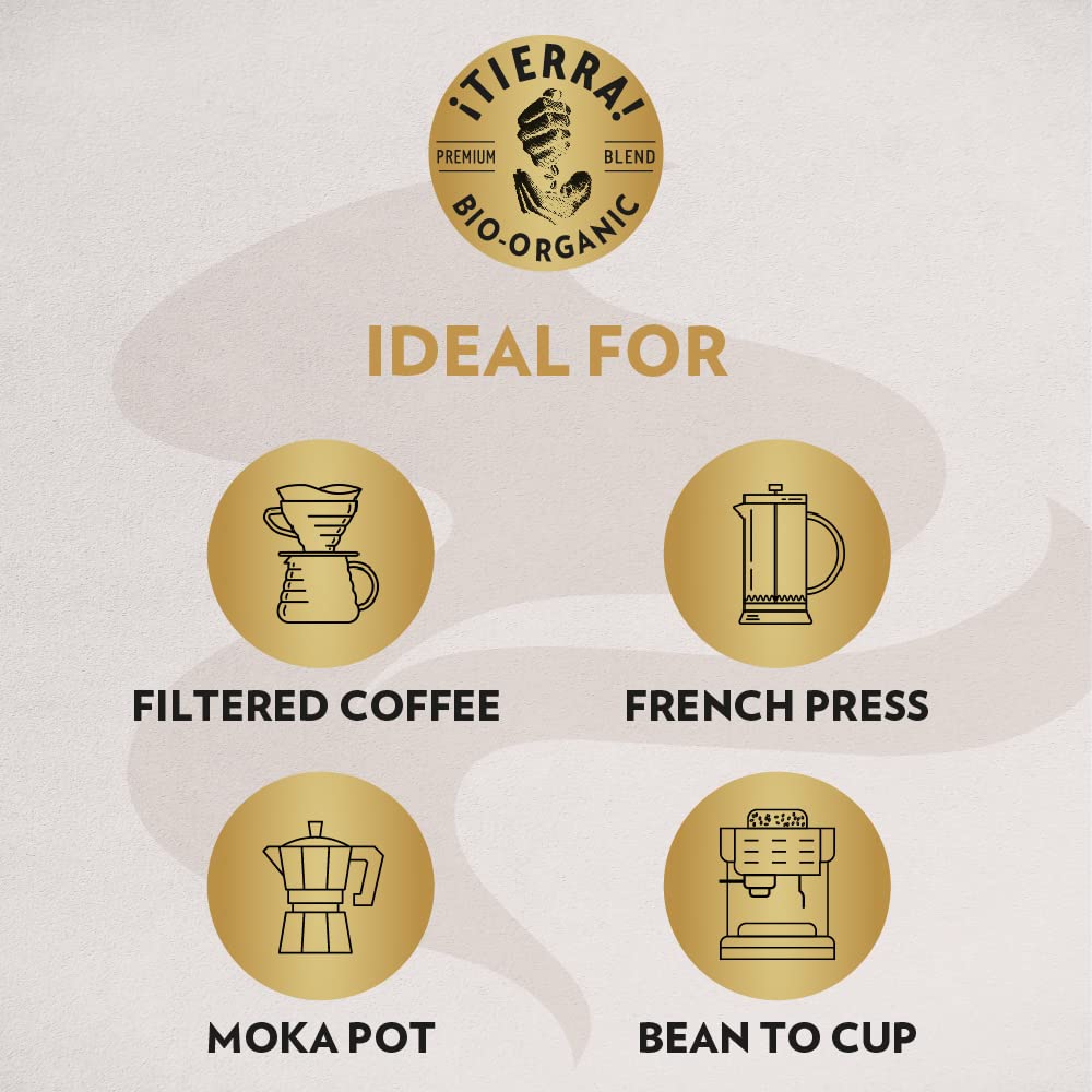 Lavazza Tierra For Planet Organic Whole Coffee Beans - 500g, Sustainable Arabica Blend 4