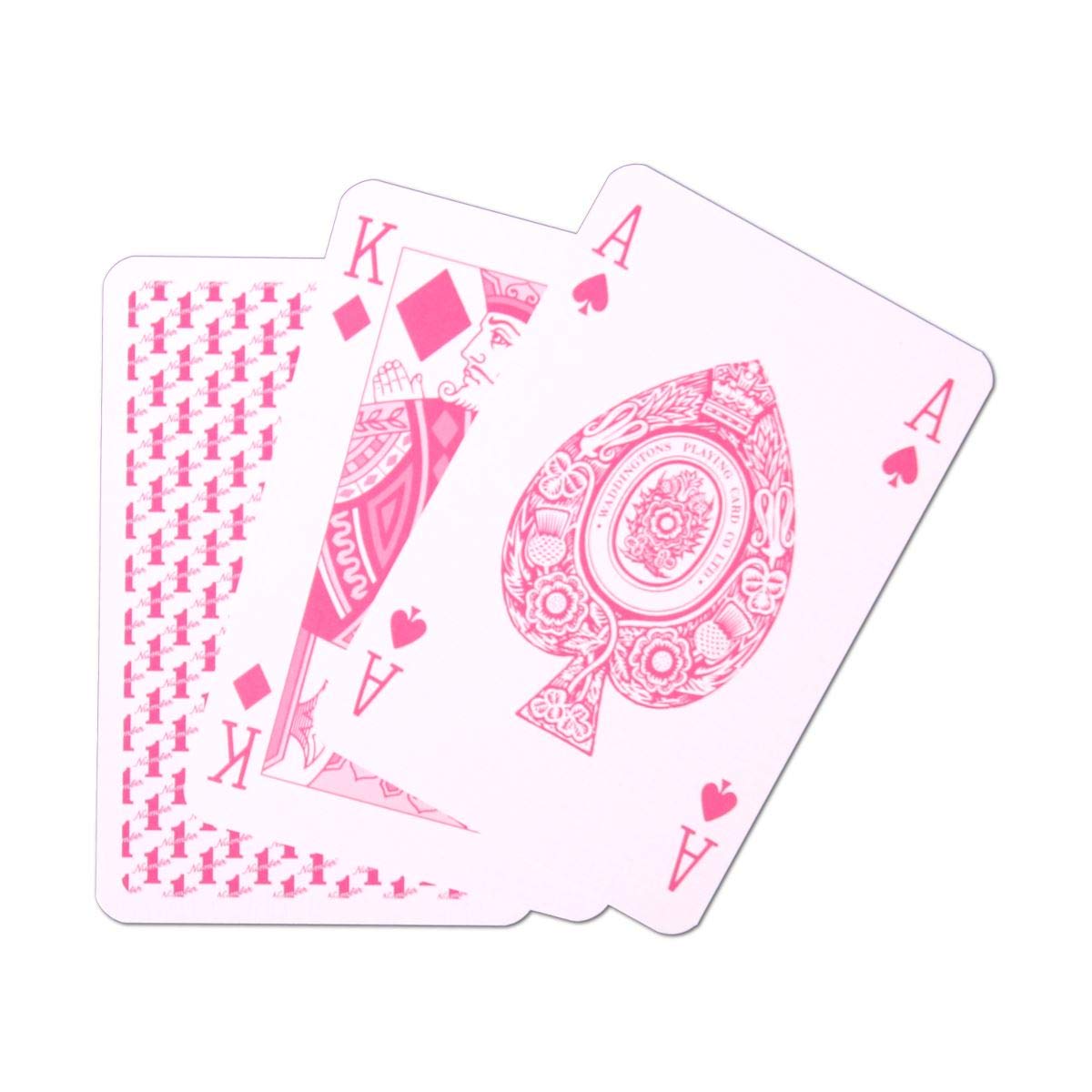 Waddingtons Number 1 Playing Cards Linen Finish Pink Edition 2