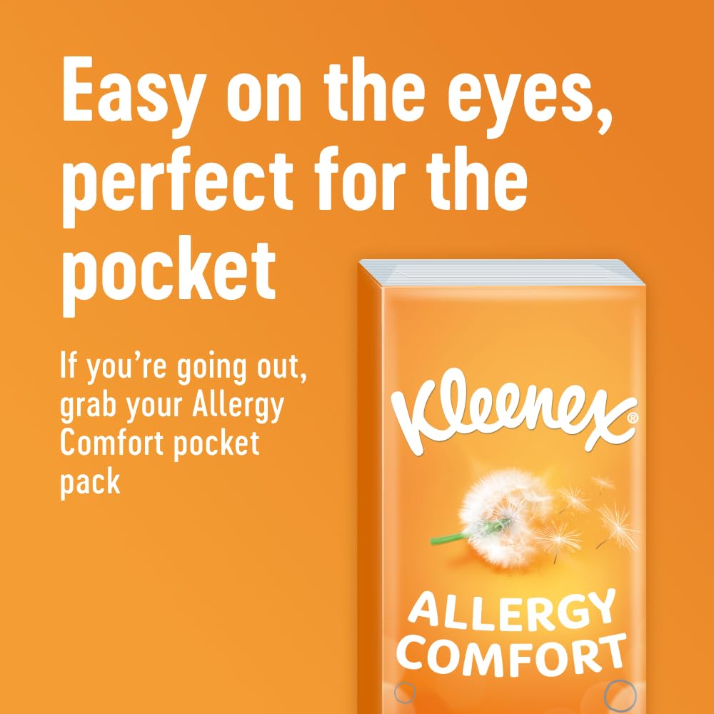 Kleenex Allergy Comfort Facial Tissues - Unscented, Ultra Soft | 56 Count Box (Pack of 2) 5