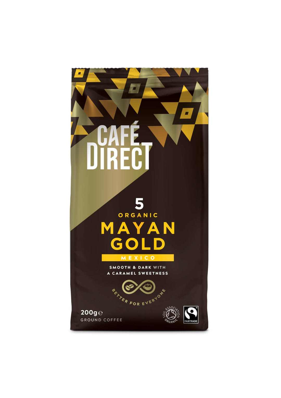 Cafédirect Mayan Gold Mexico Organic Fairtrade Ground Arabica Coffee 200g