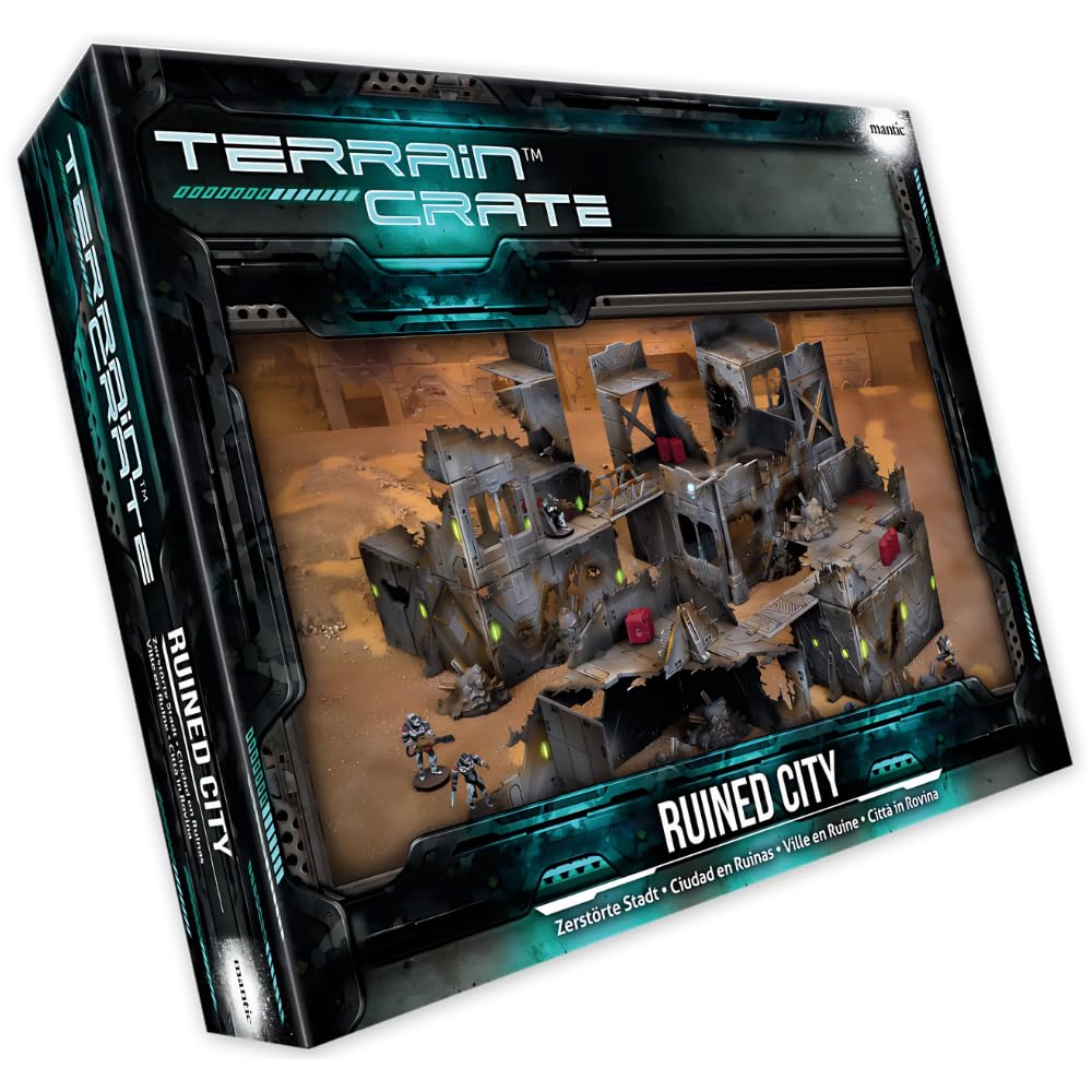 Mantic Games TerrainCrate Ruined City Modular Scenery – Bausatz für Tabletop-Gaming
