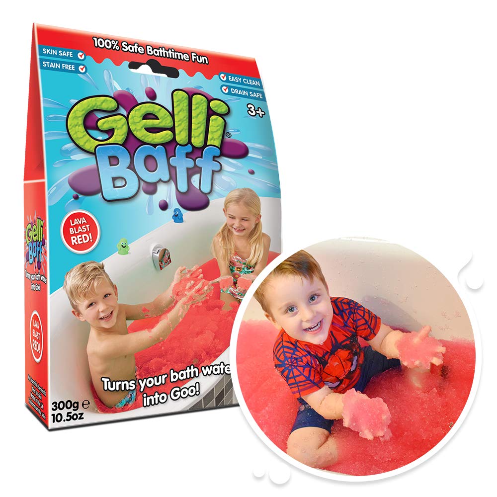 Zimpli Kids Gelli Baff Red Bath Toy - Turns Water into Goo | Biodegradable | Skin Safe 1