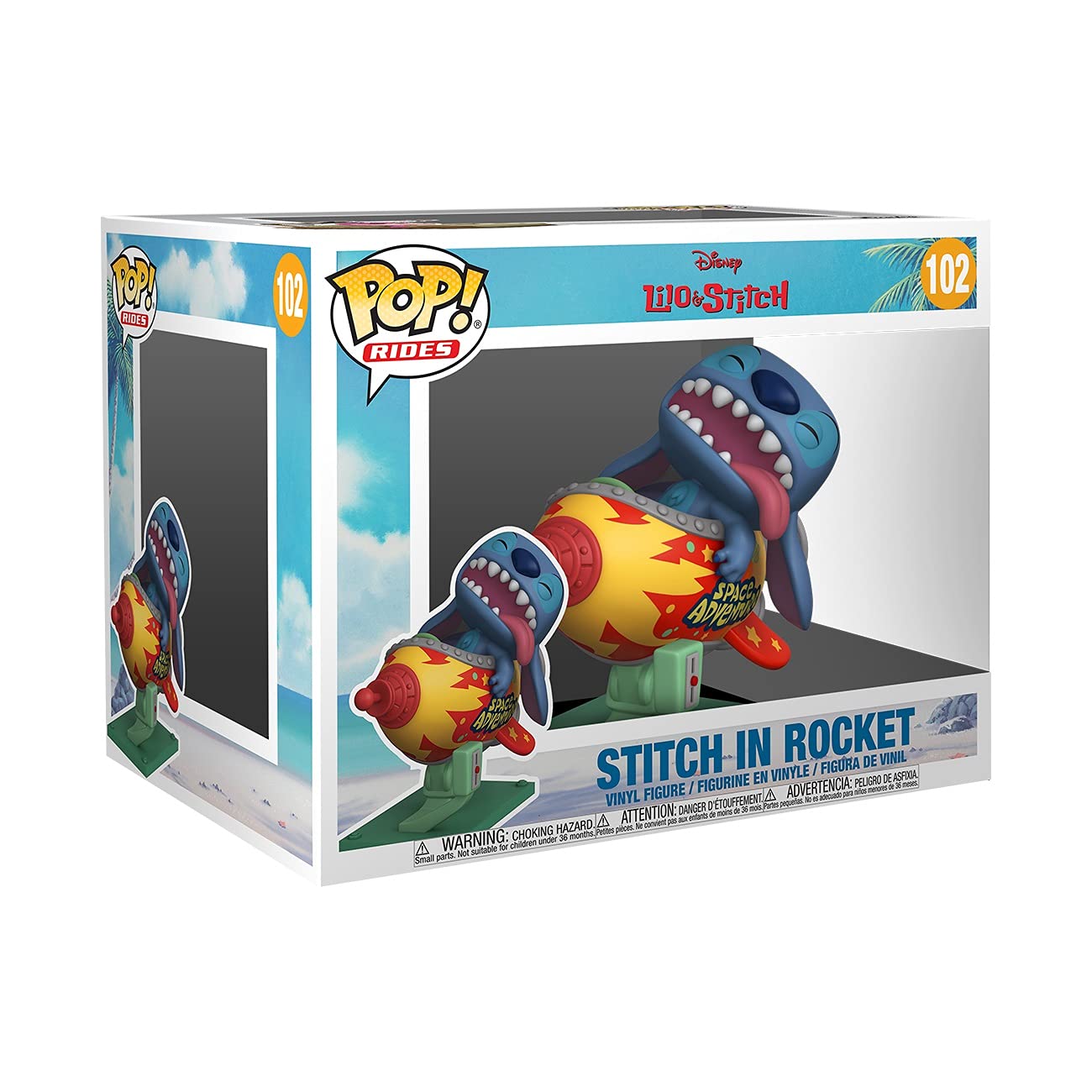Funko POP! Rides Super Deluxe: Disney Stitch Rocket - Lilo & Stitch Vinyl Figure 55620