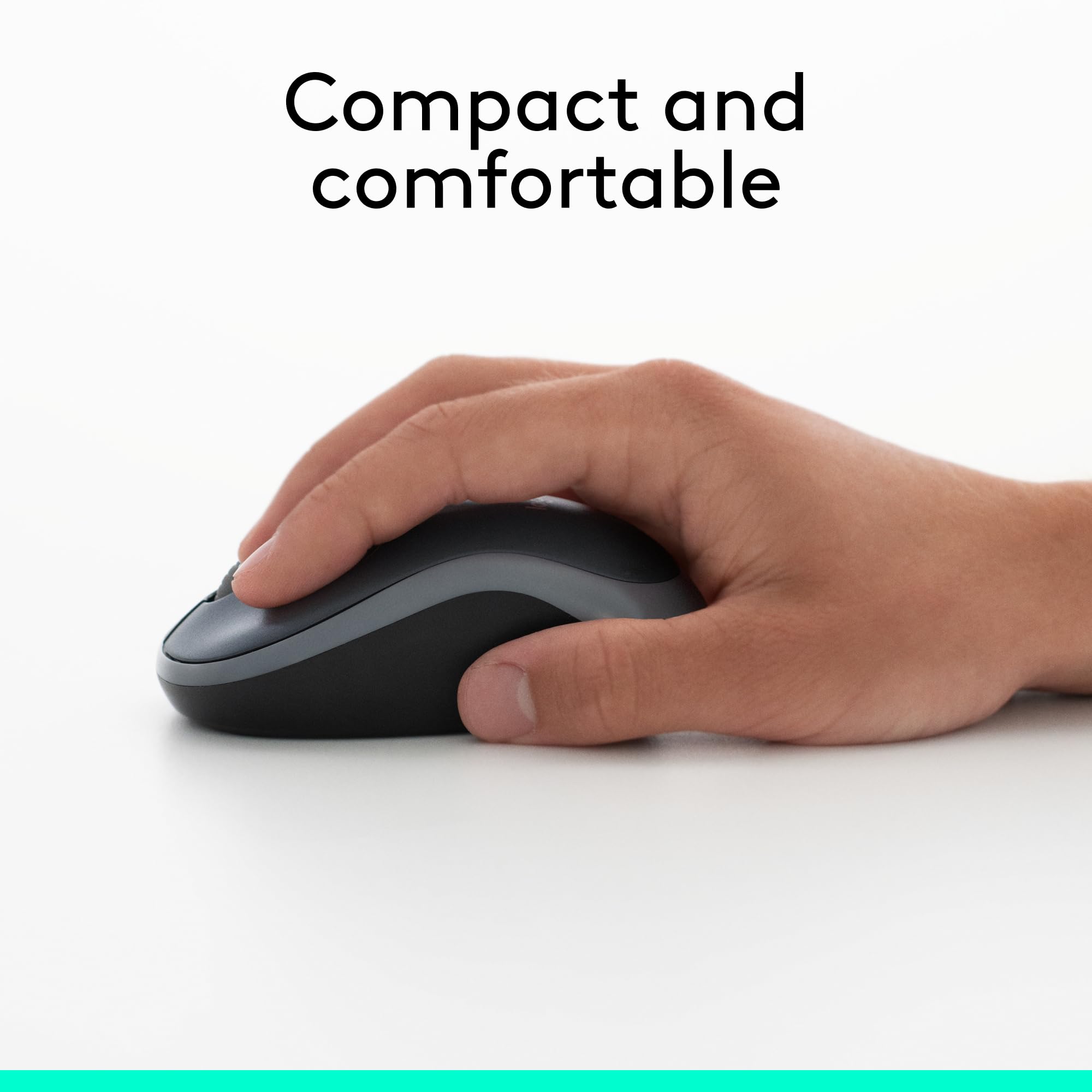 Logitech M185 Wireless Mouse - 12-Month Battery Life | 1000 DPI Optical Tracking | Ambidextrous 5