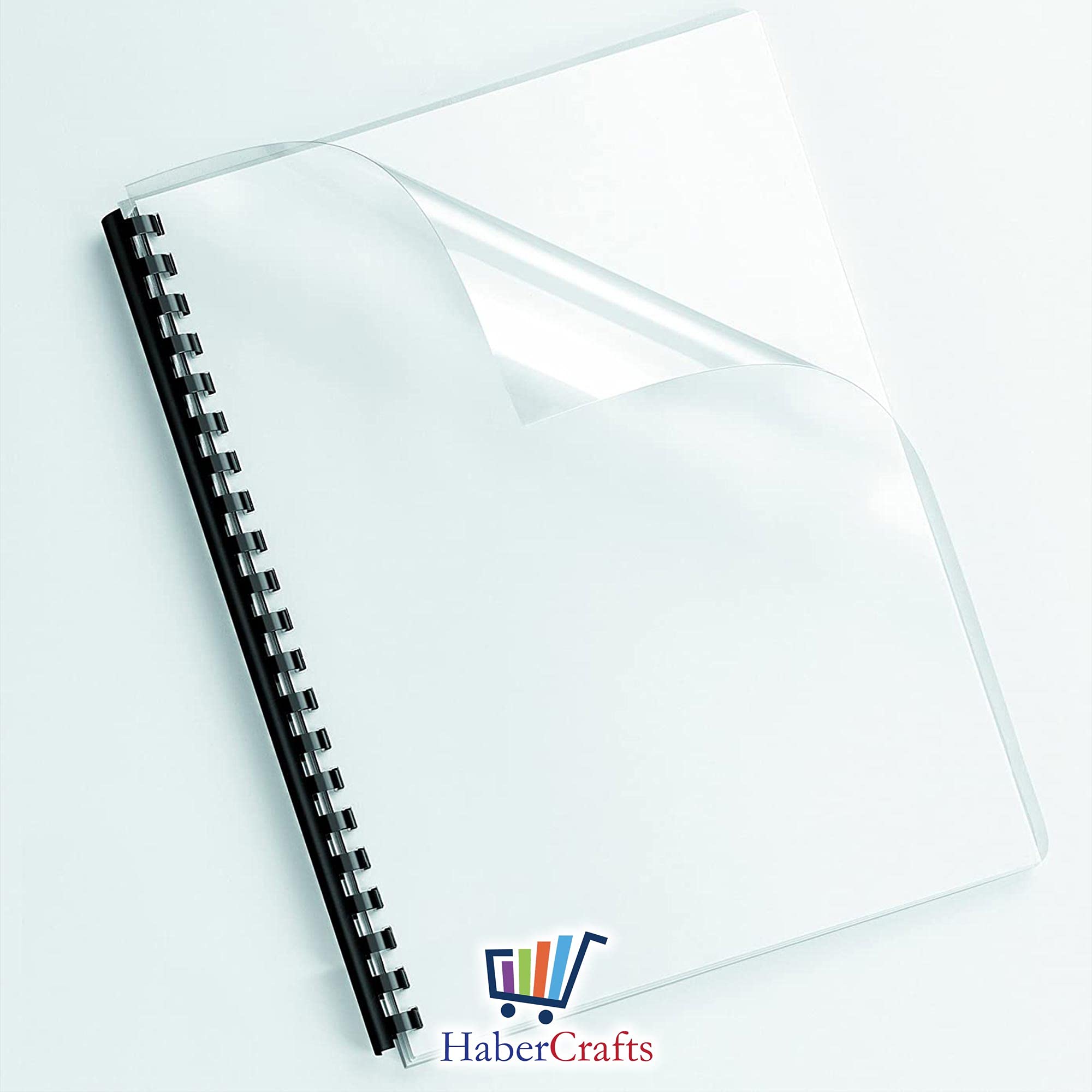 Habercrafts Acetate Sheets - Clear Heavy Duty Binding Covers | 240 Micron Thick | A4 Size | 10 Sheets 5