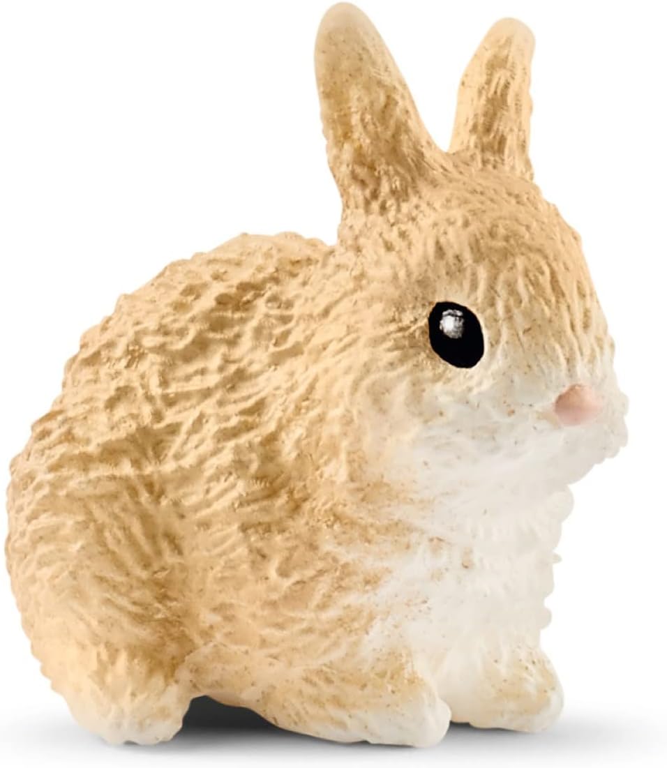 SCHLEICH Farm World Rabbit Hutch Playset - 8-Piece Animal Set for Imaginative Farm Play 4